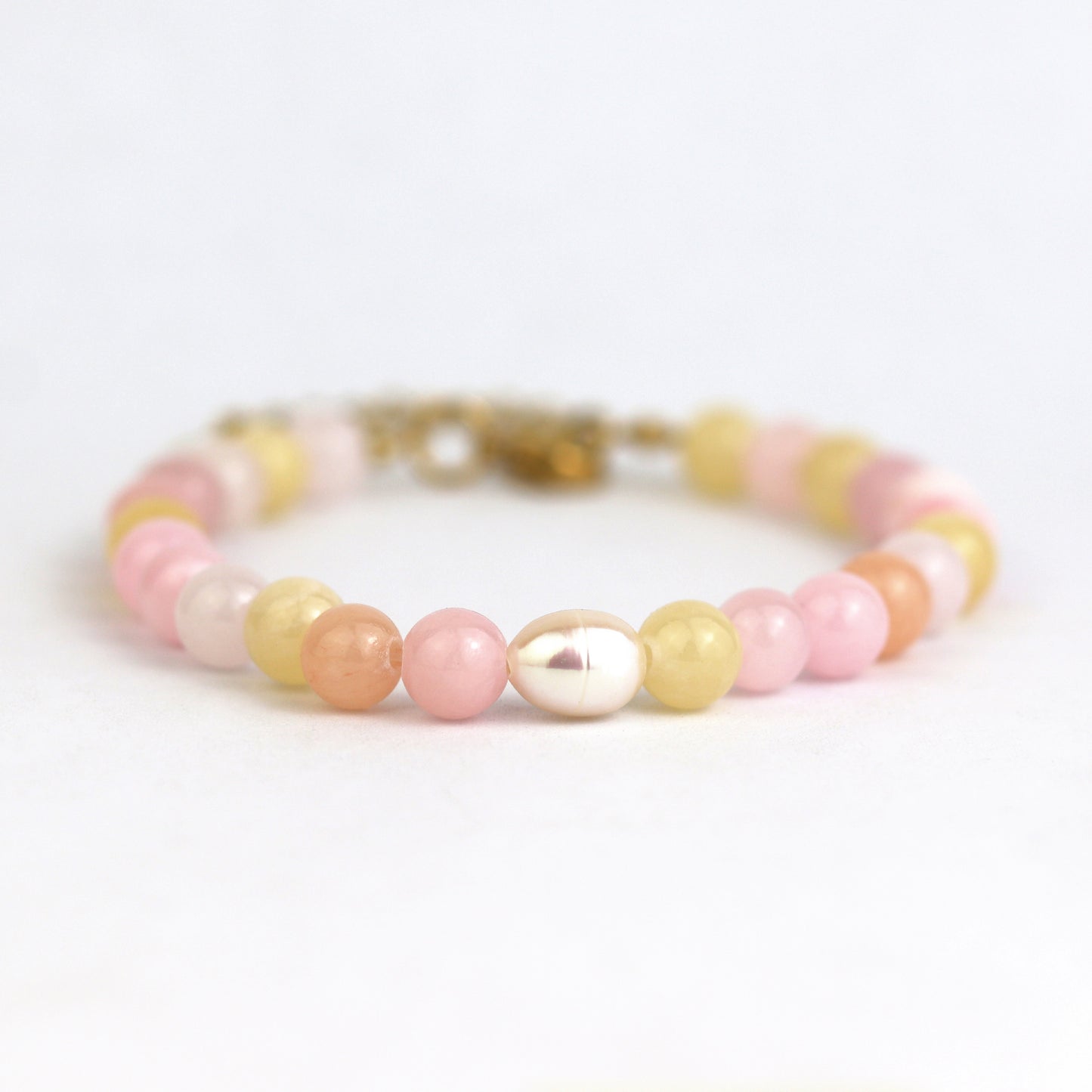 Blake Bracelet in Pastel Calcite 6mm