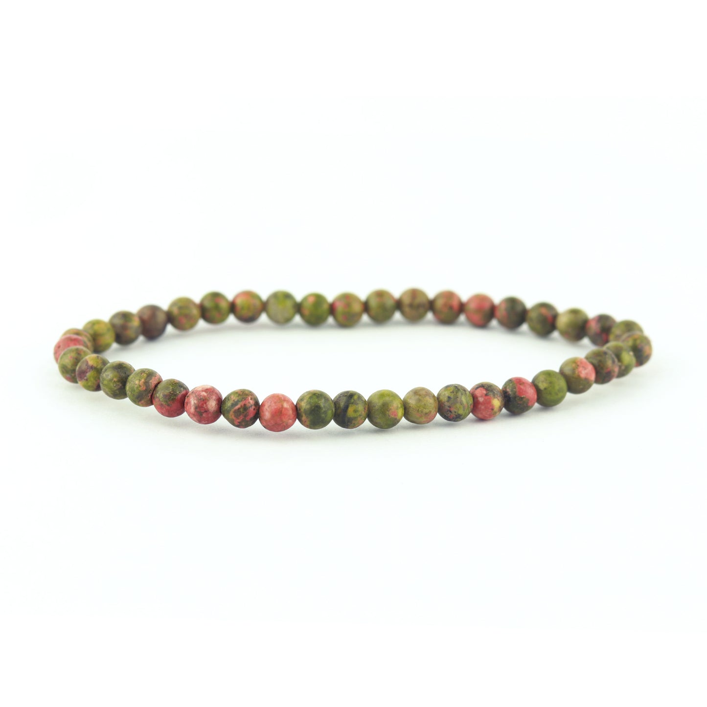 Unakite Stretch Bracelet 4mm