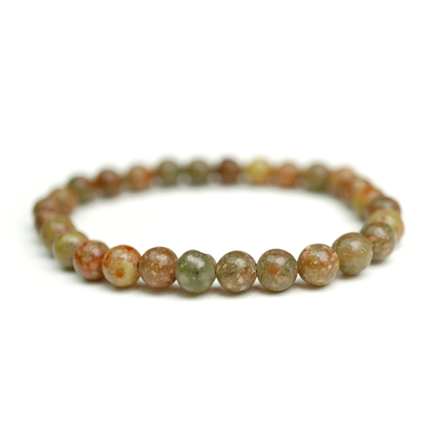 Autumn Jasper Stretch Bracelet 6mm