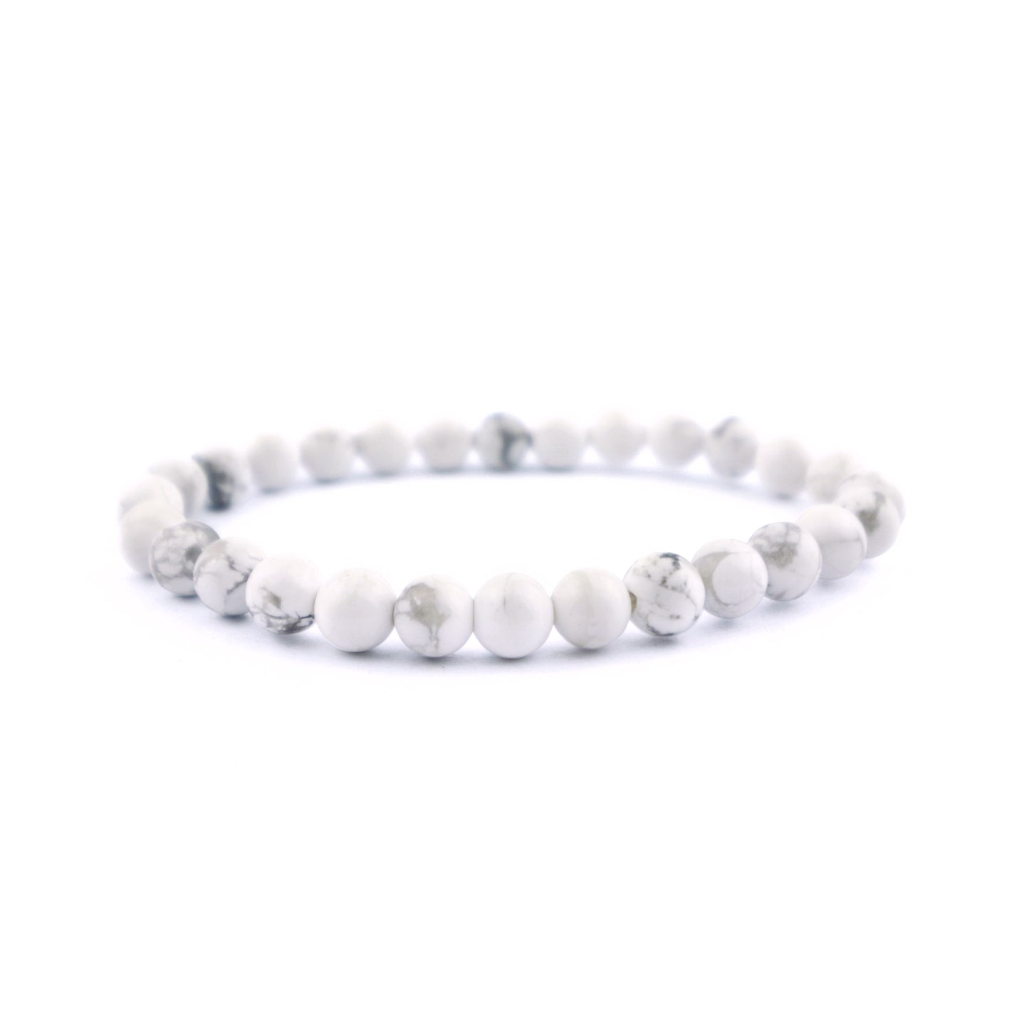 Howlite Stretch Bracelet 6mm