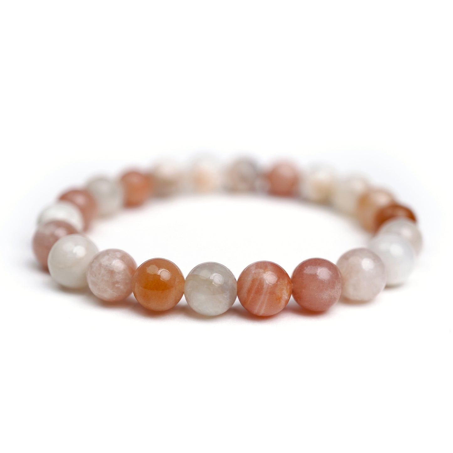 Mixed Moonstone Stretch Bracelet 8mm