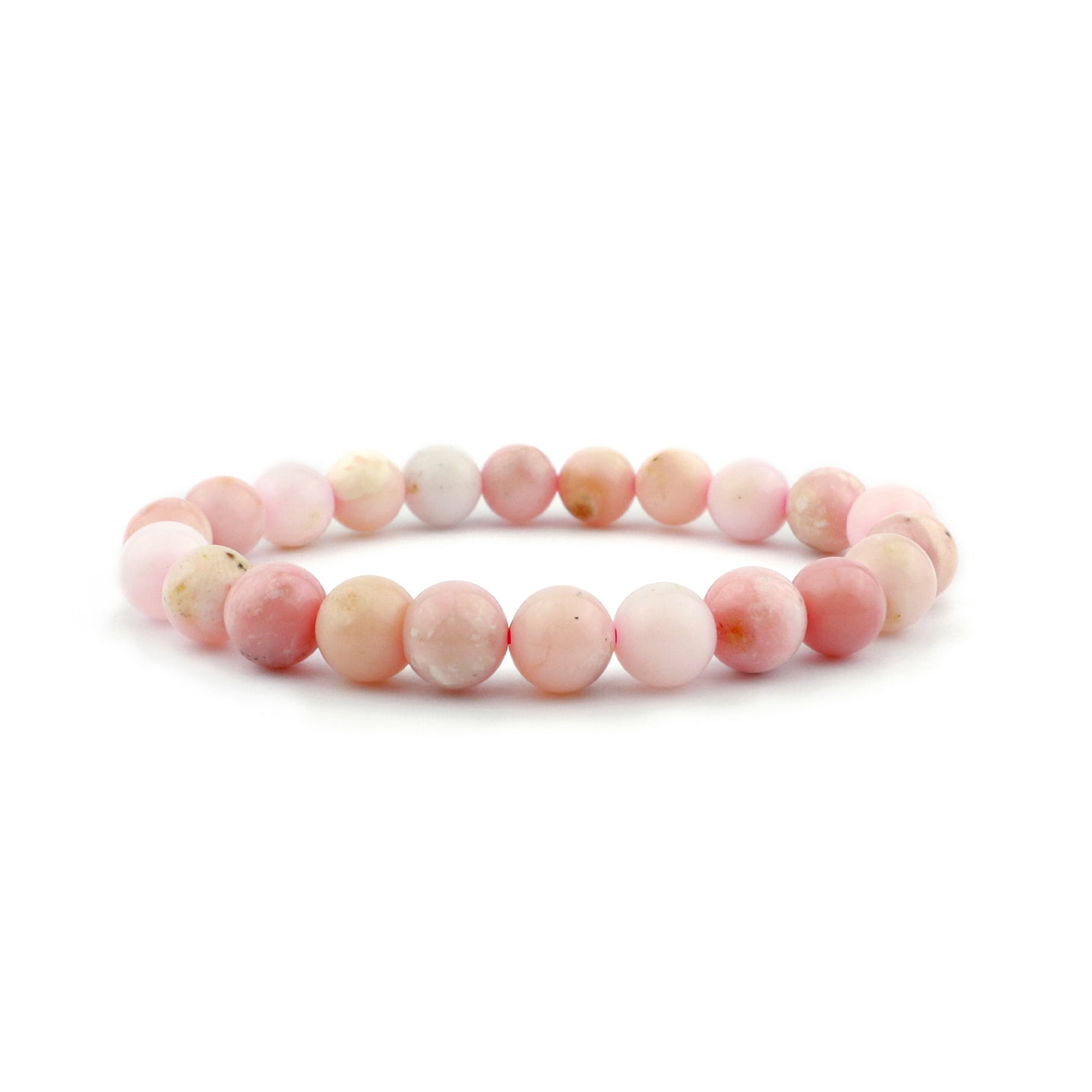 Pink Opal Stretch Bracelet 8mm