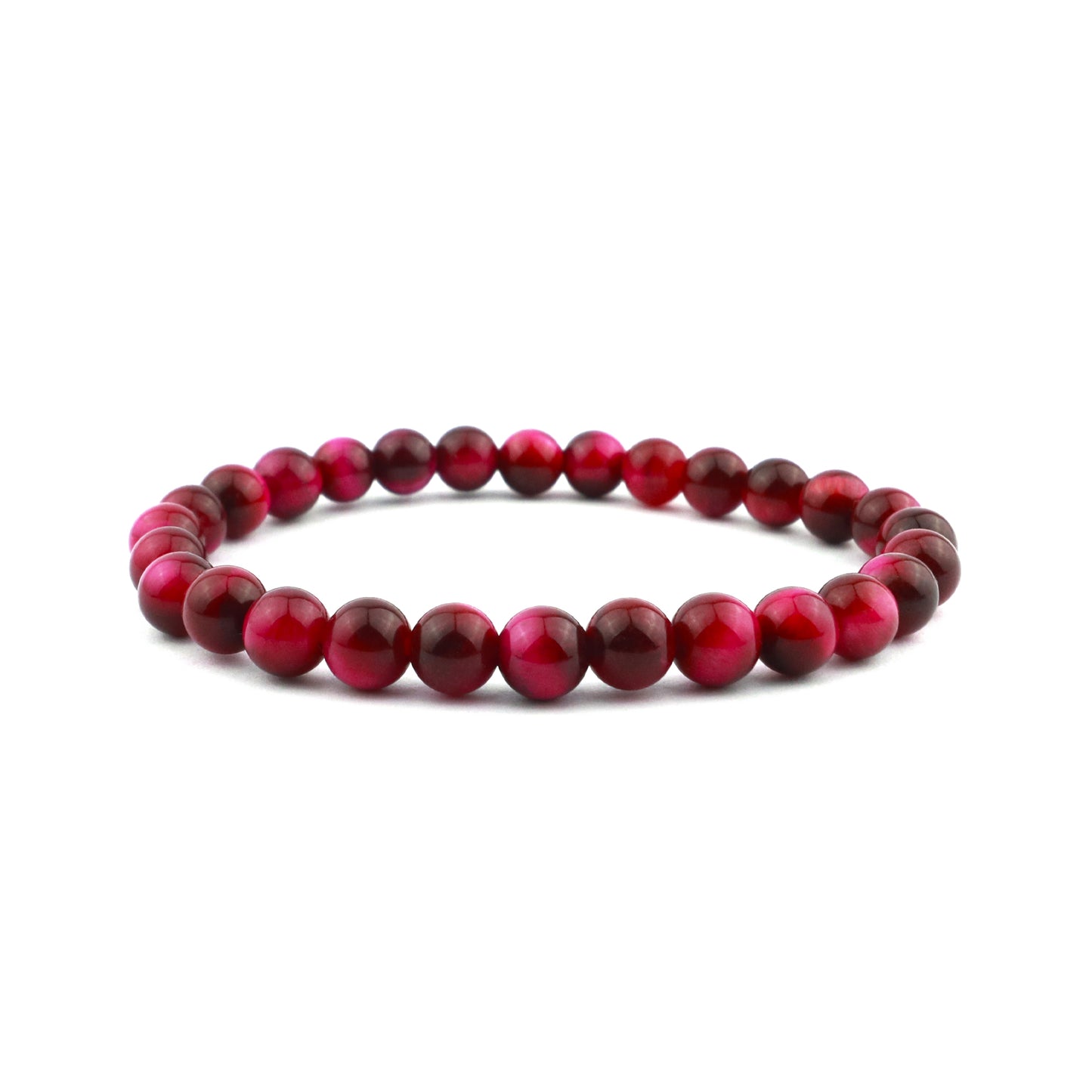 Pink Tiger Eye Stretch Bracelet 6mm