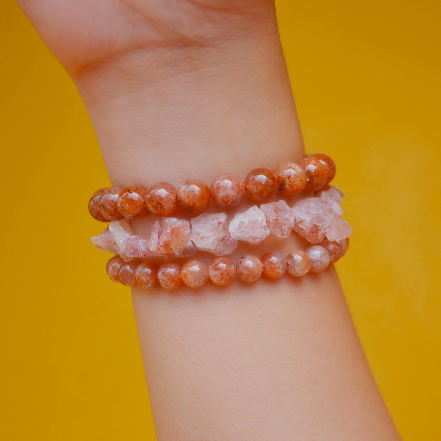 A-Grade Sunstone Stretch Bracelet 8mm