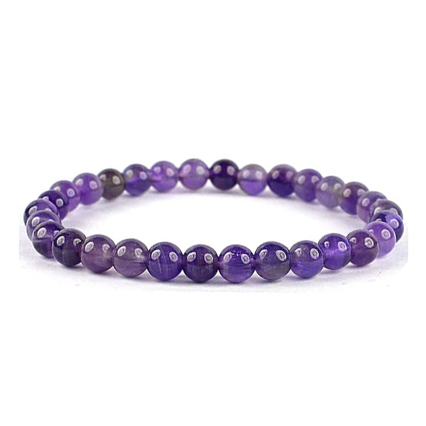 Amethyst Stretch Bracelet 6mm