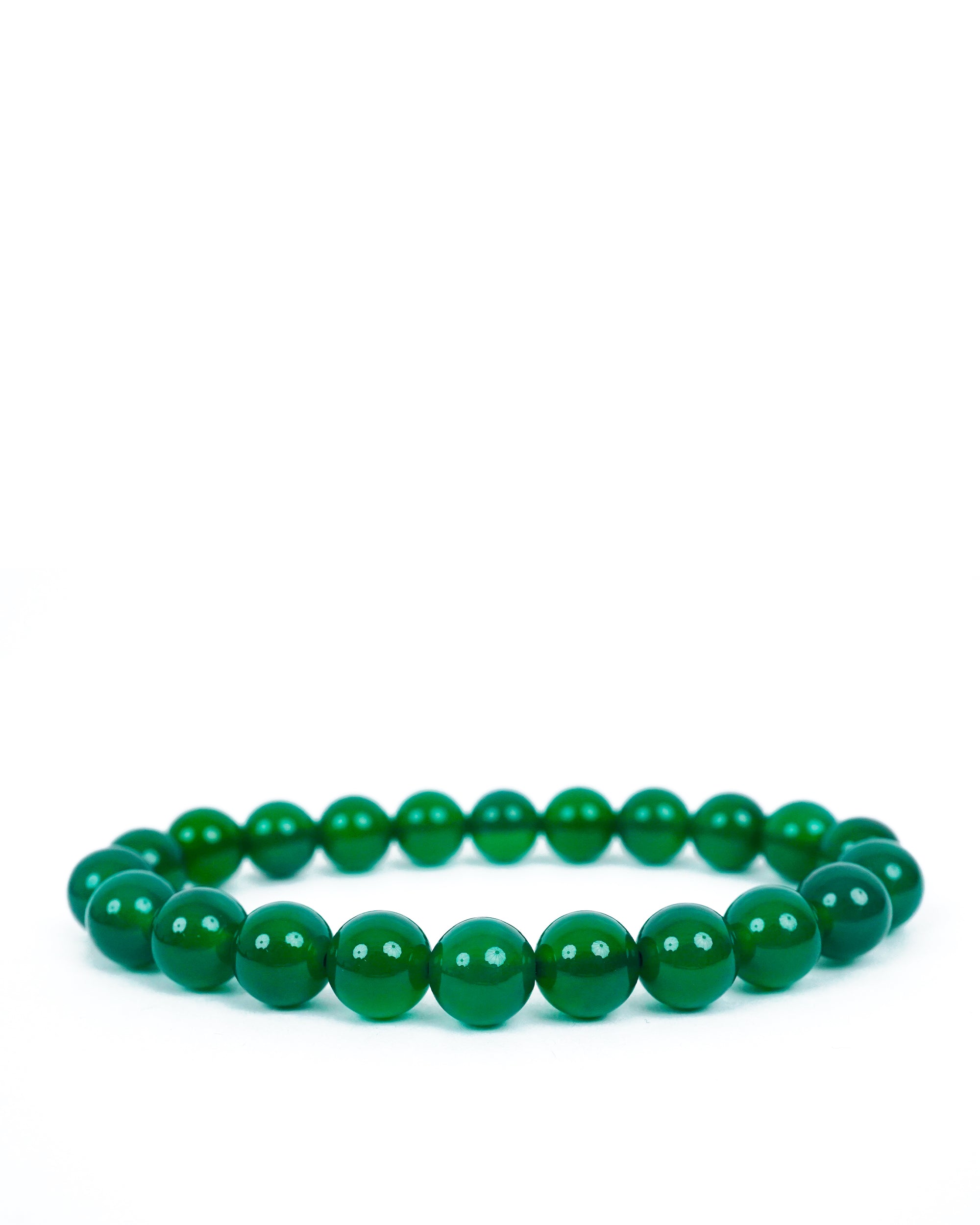 Green Agate Stretch Bracelet