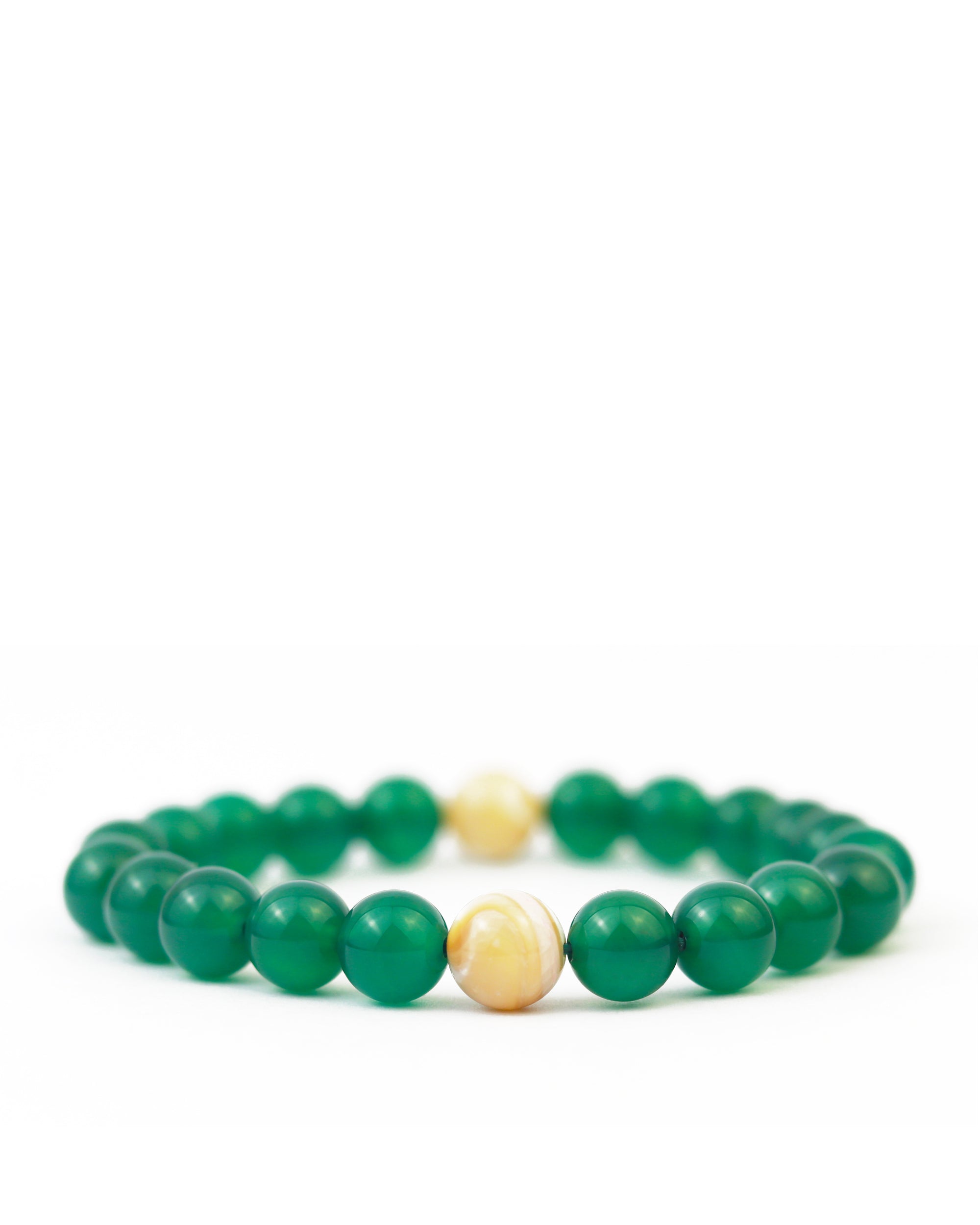 Antoine Bracelet in Green Agate 8mm