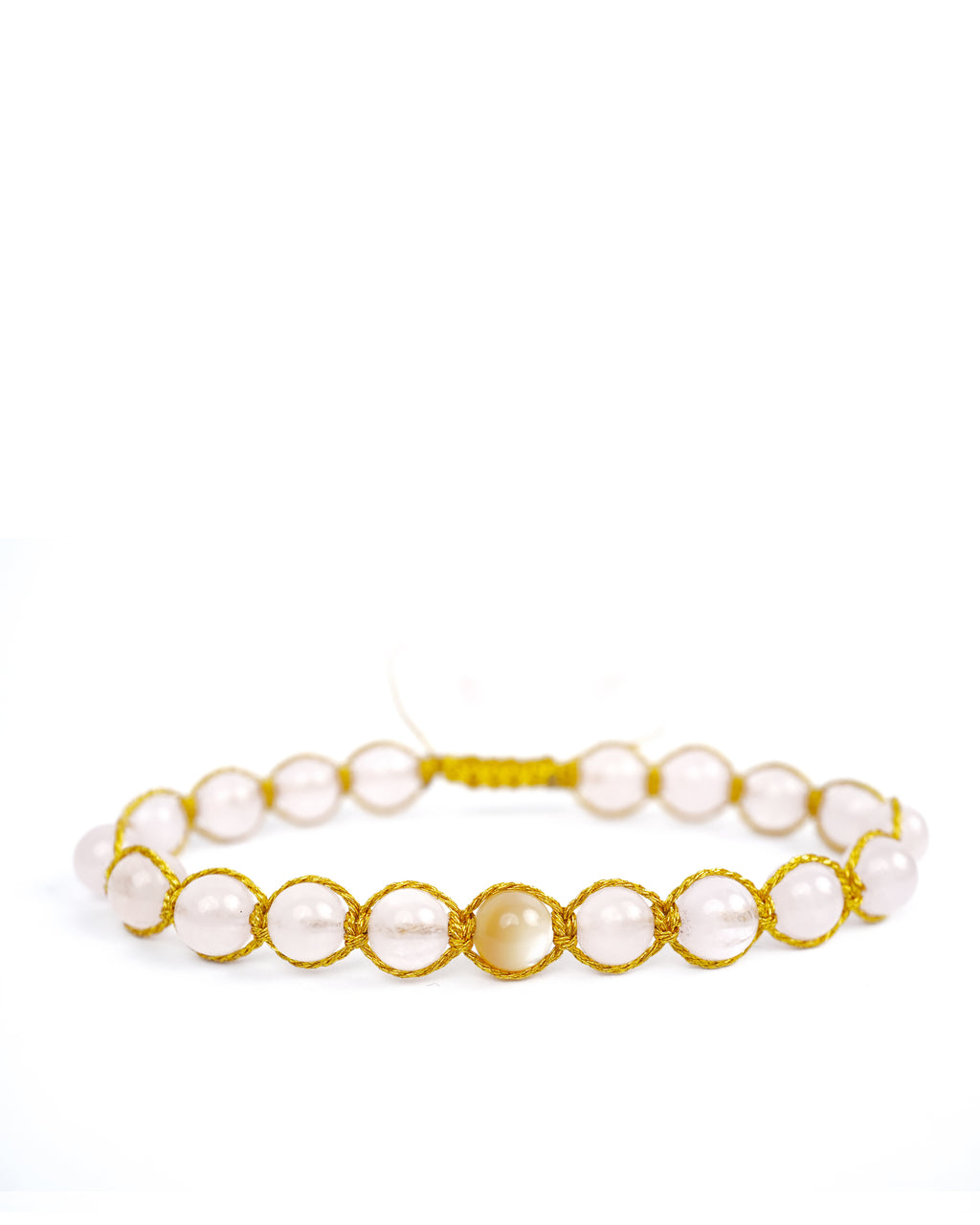 Cadence Orbit Bracelet in Madagascar Rose Quartz