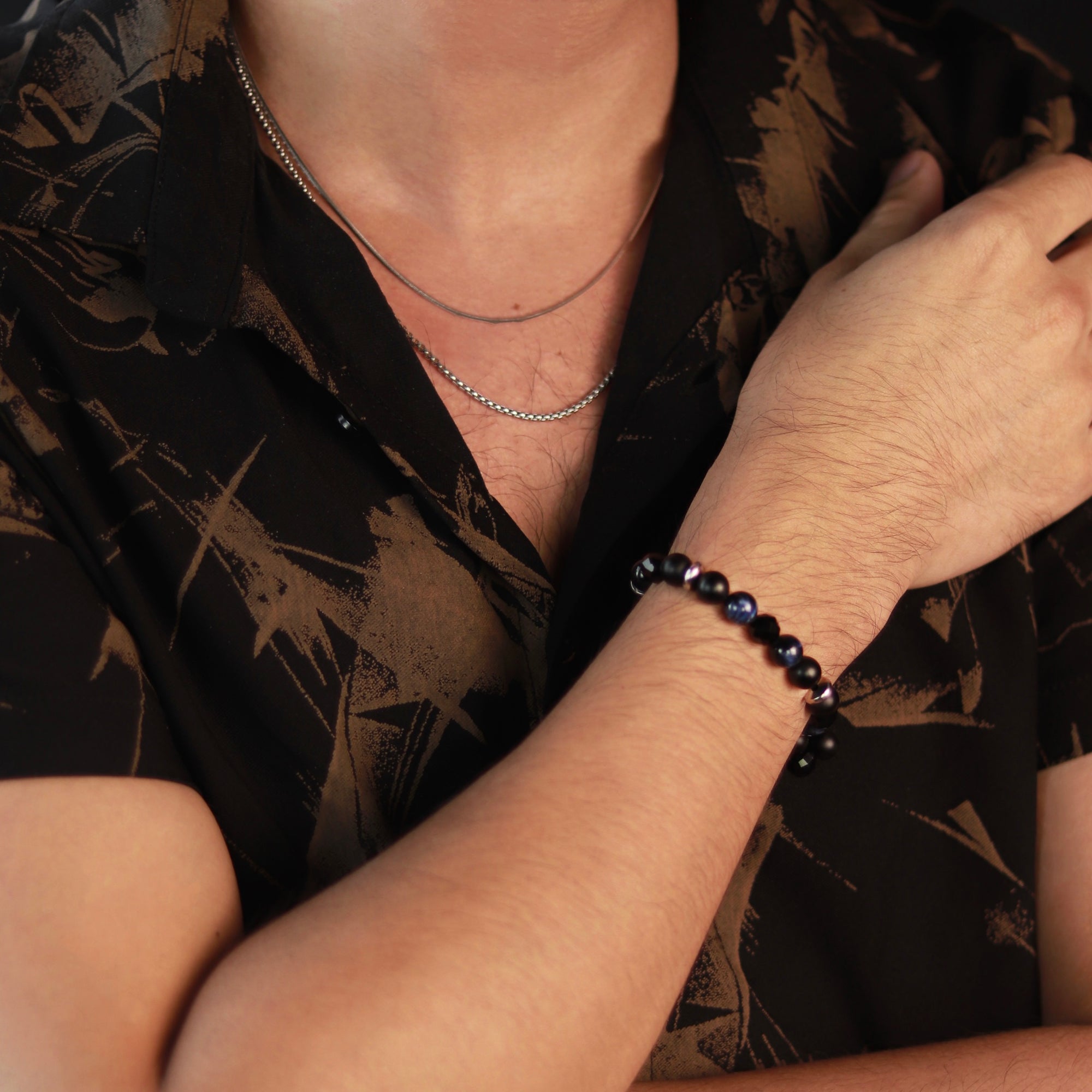 Dawson Stretch Bracelet in Midnight