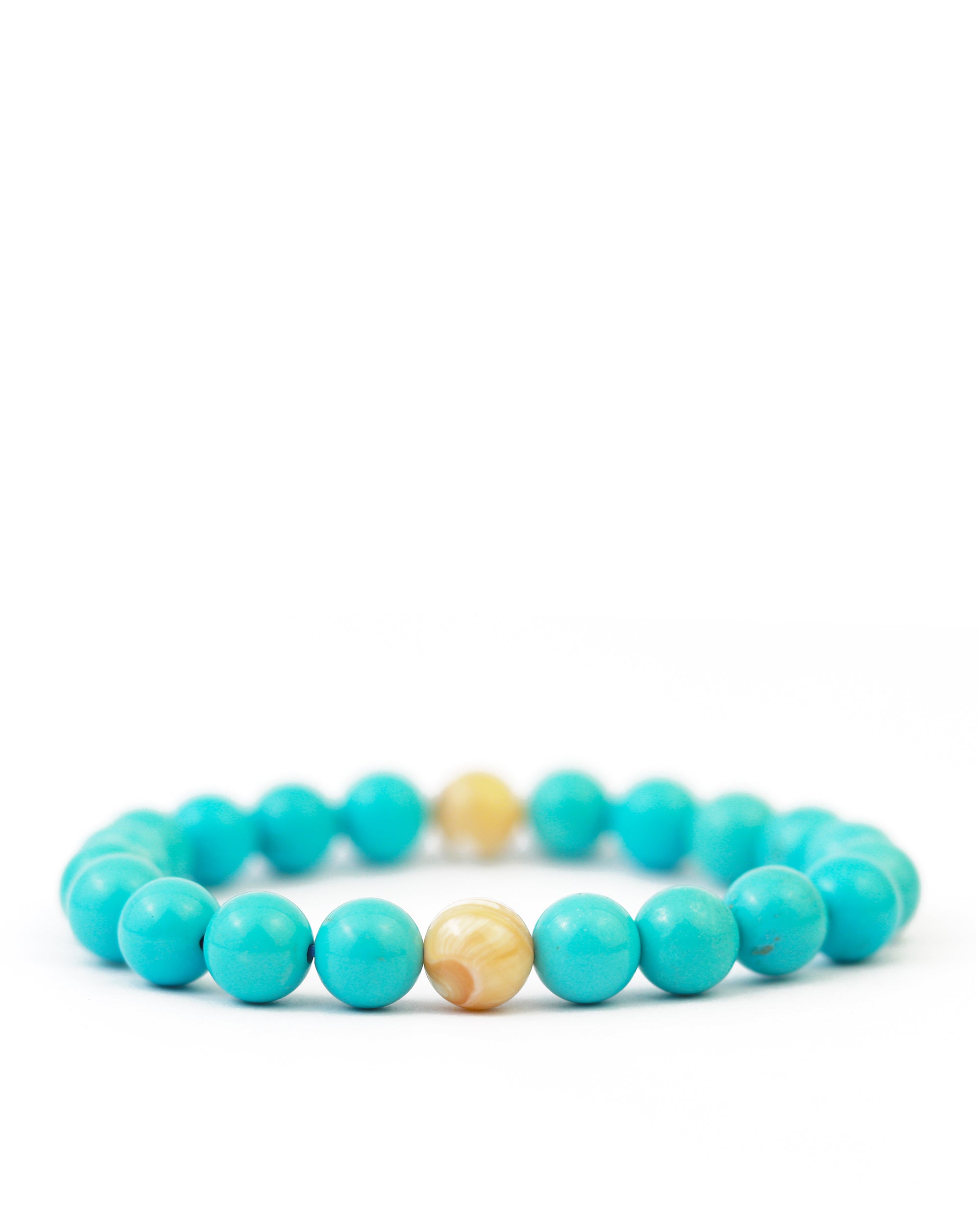 Antoine Bracelet in Turquoise Magnesite 8mm