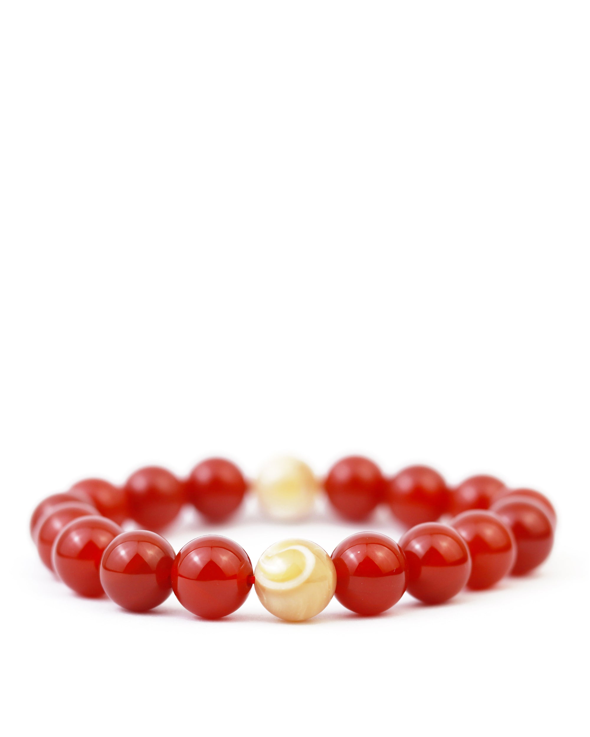 Antoine Bracelet in Red Carnelian 10mm