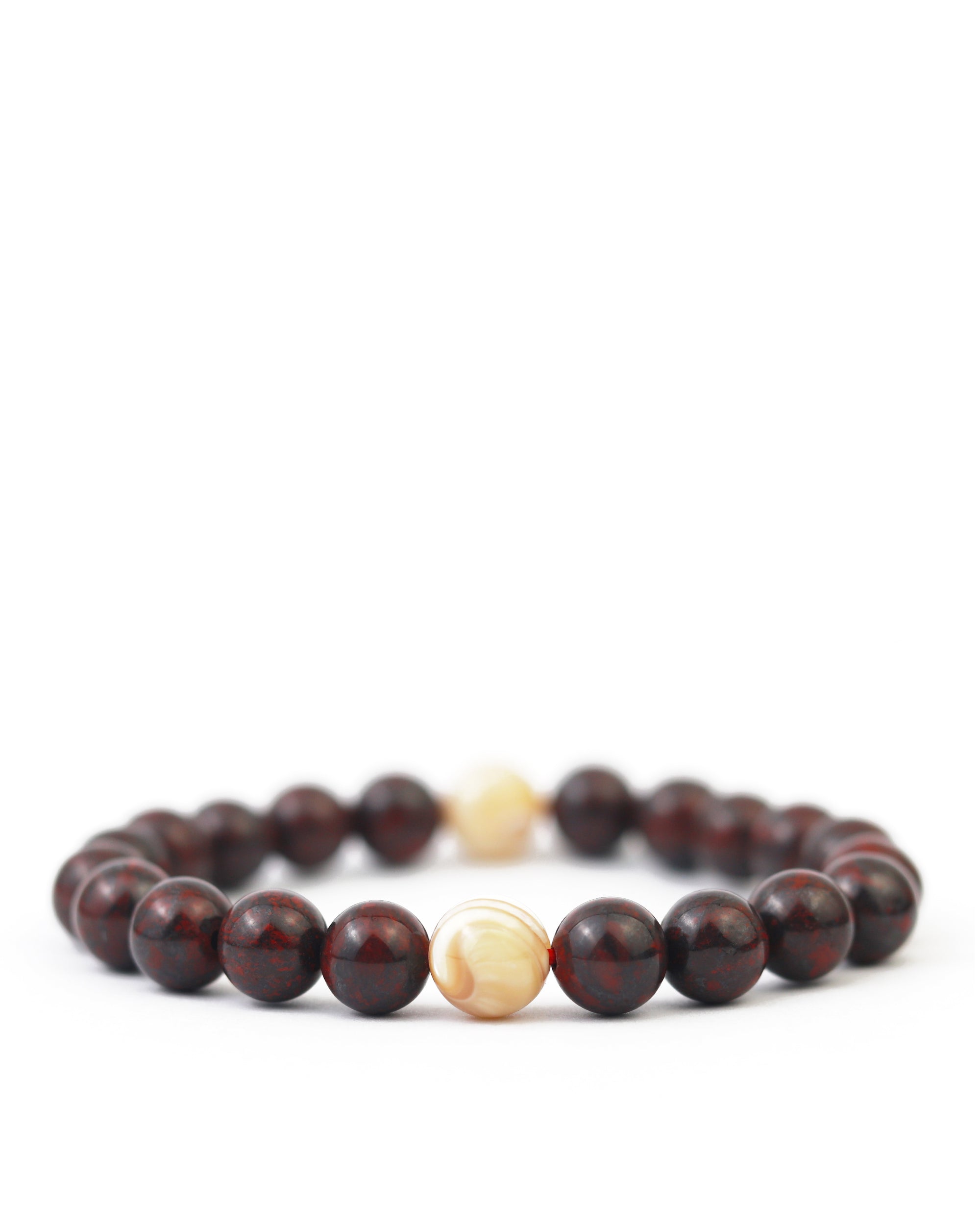Antoine Bracelet in Poppy Jasper 8mm