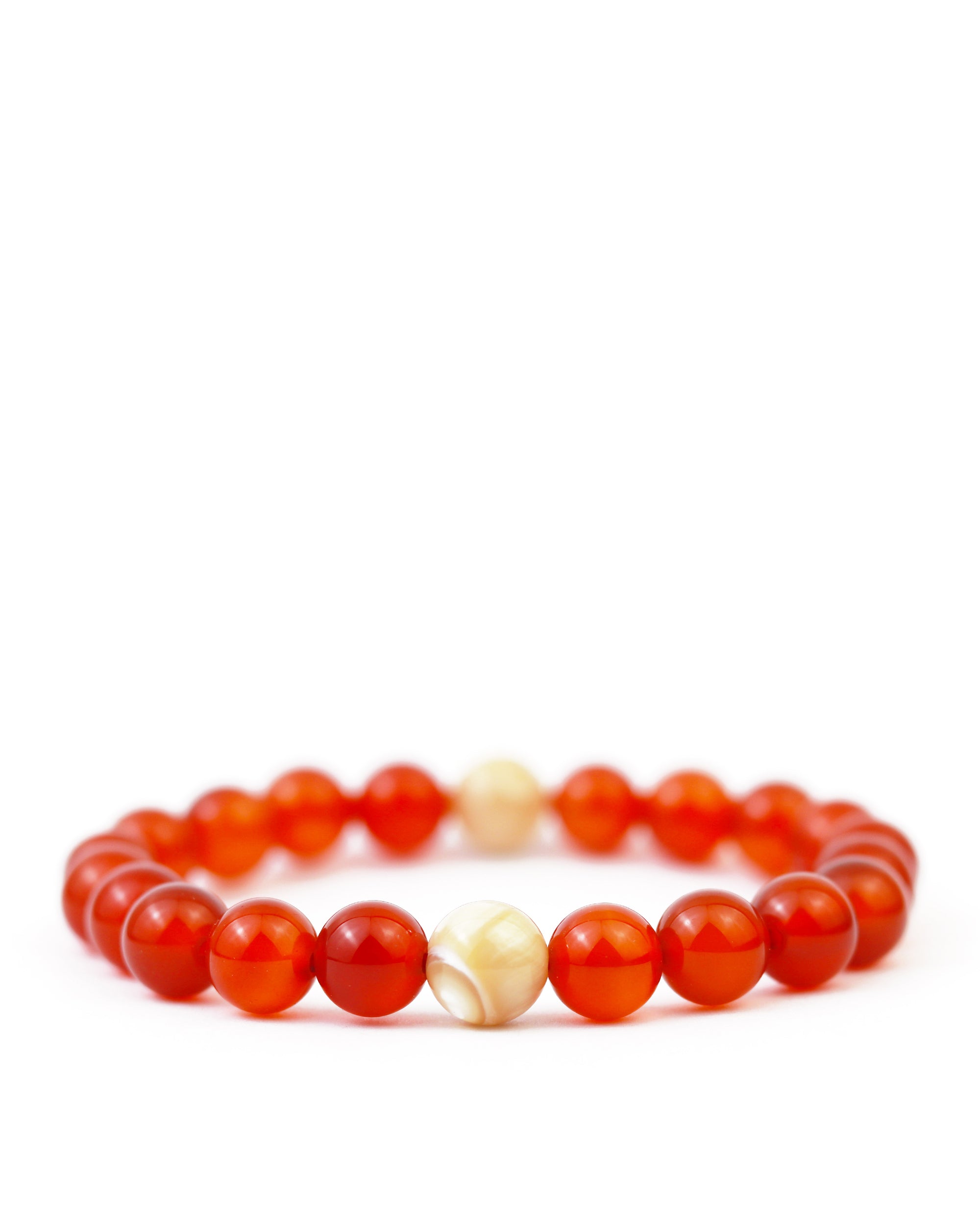 Antoine Bracelet in Red Carnelian 8mm