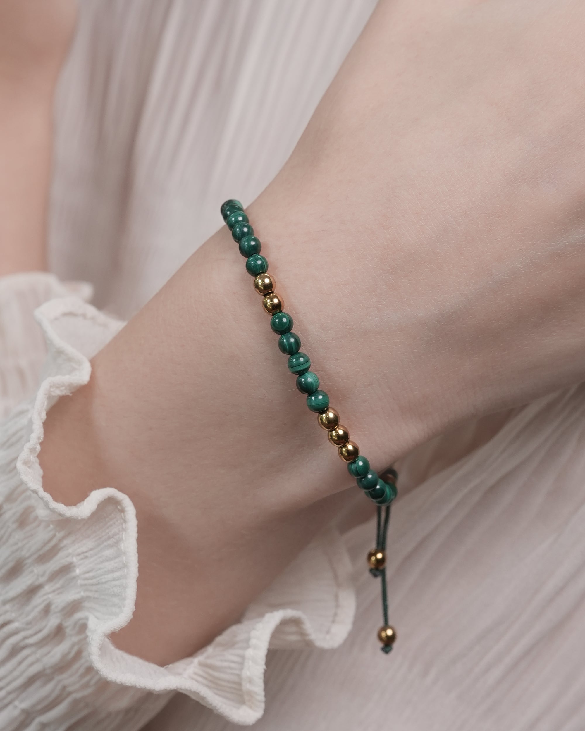 Cadence Pulse Bracelet in Malachite