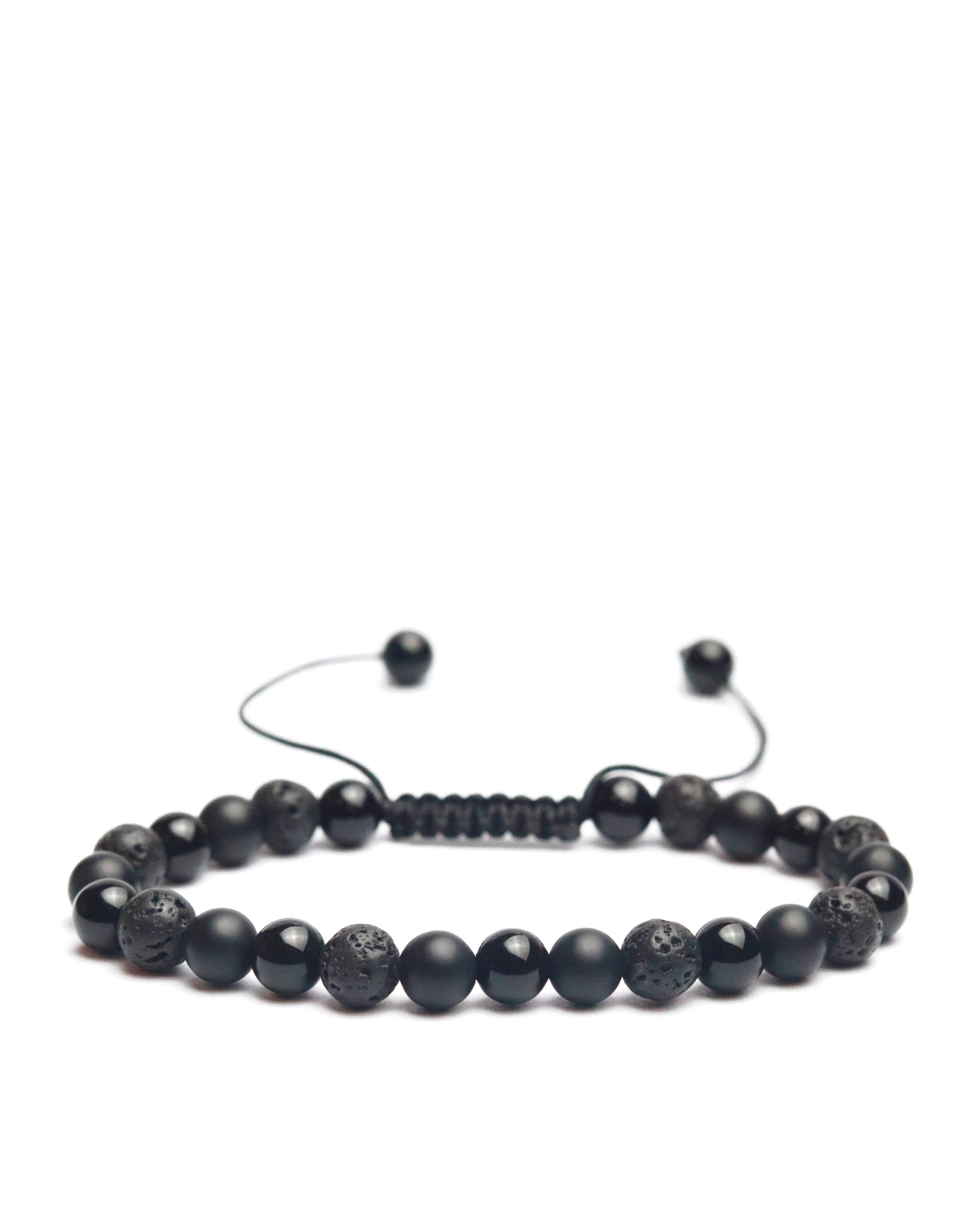 Damien Cord Bracelet in Noir