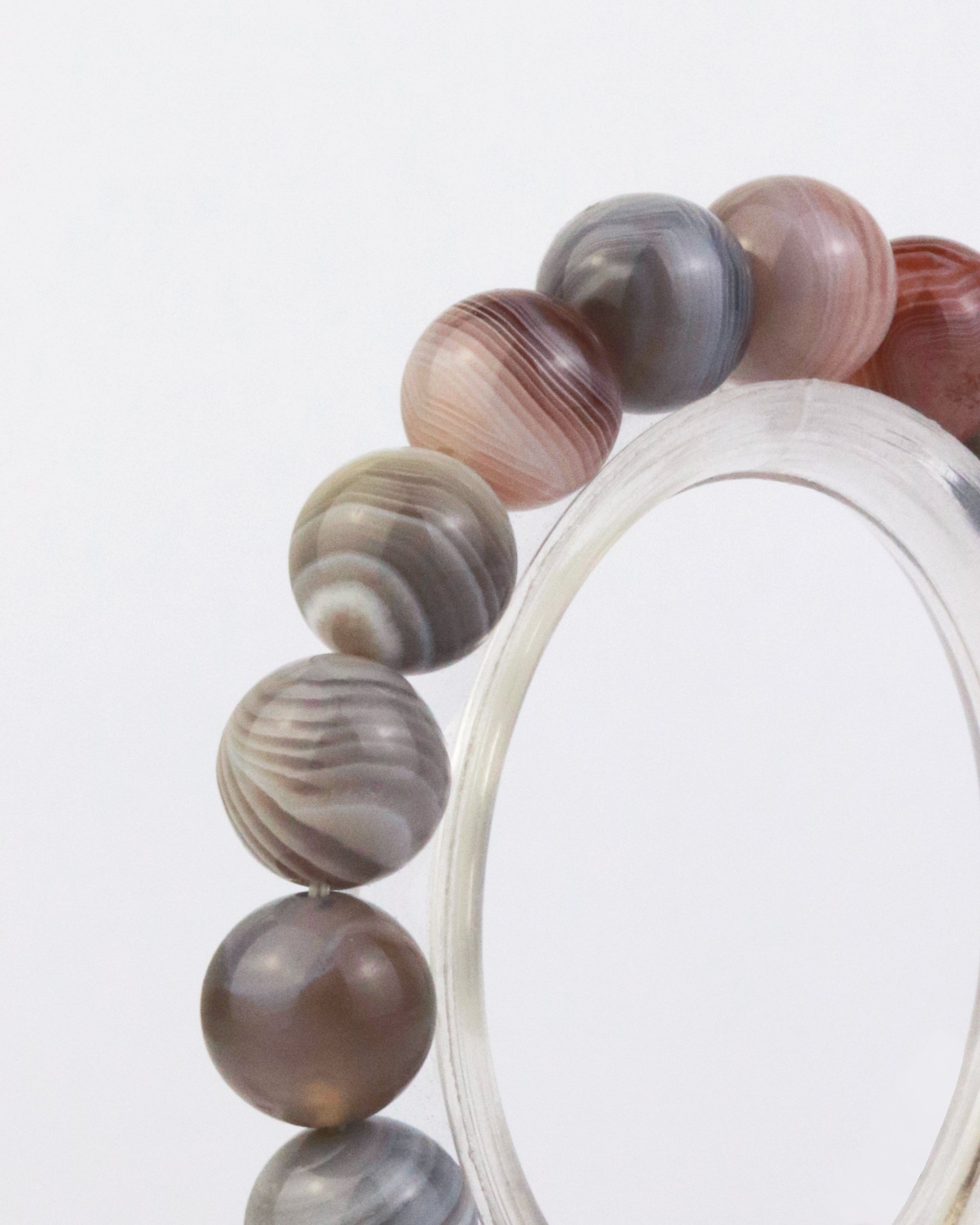 Botswana Agate Stretch Bracelet 10mm