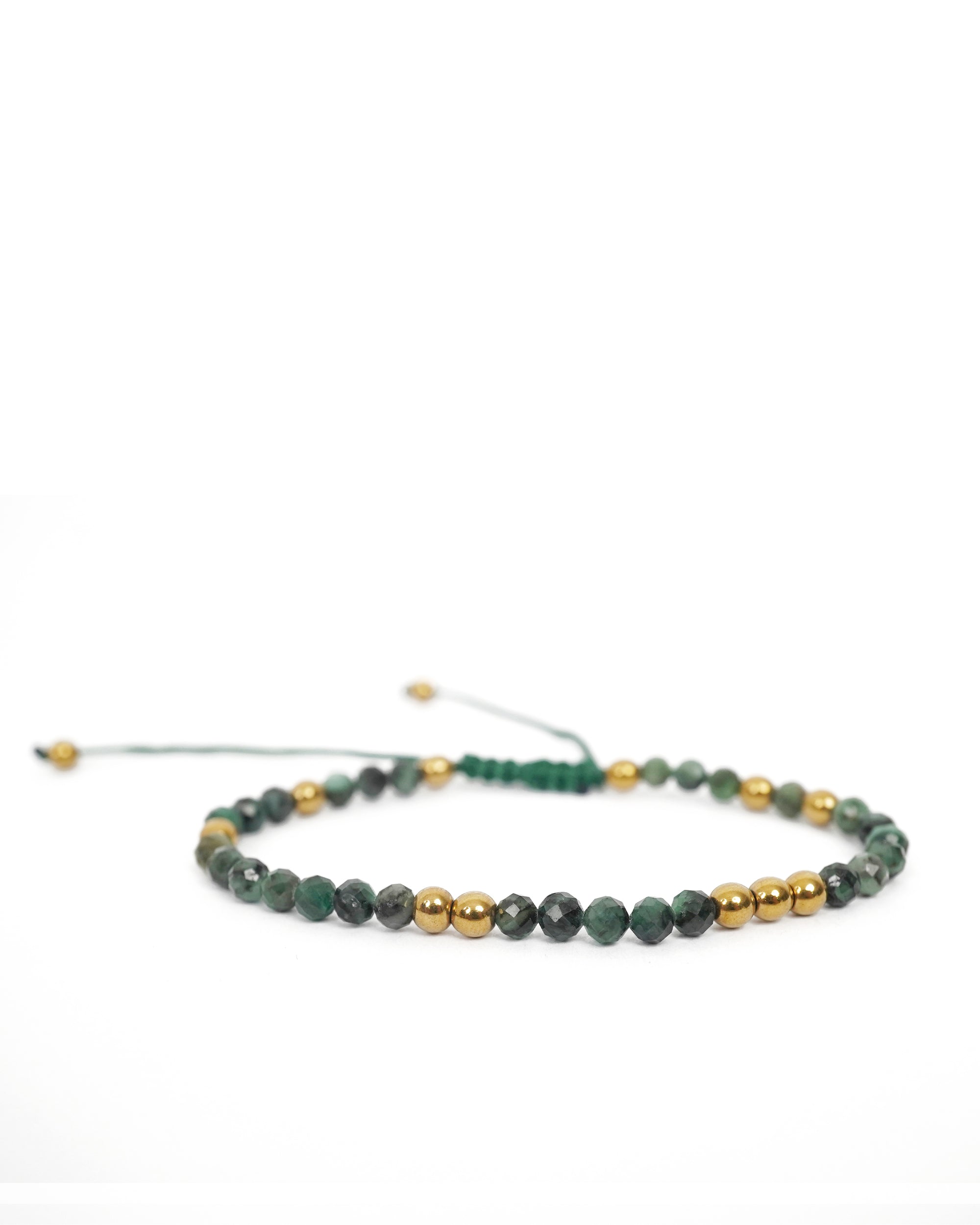 Cadence Pulse Bracelet in Faceted Emerald