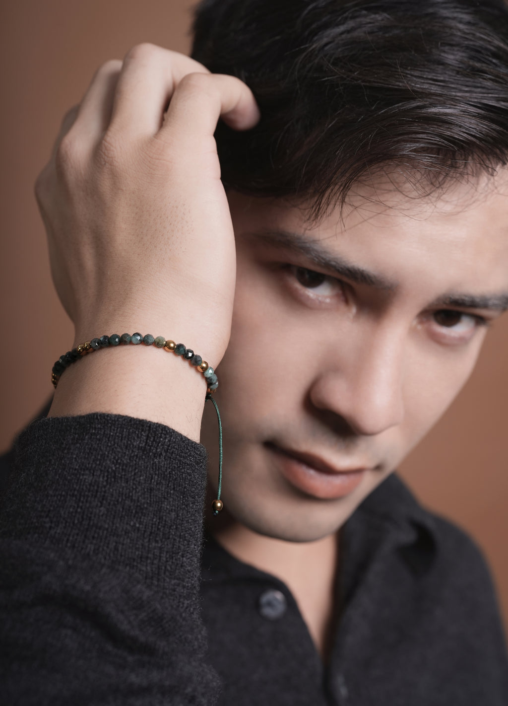 Cadence Pulse Bracelet in Faceted Emerald