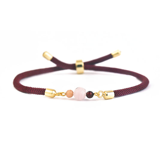 Love Lilly Bracelet in Maroon