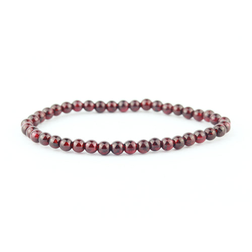A-Grade Almandine Garnet Stretch Bracelet 4mm