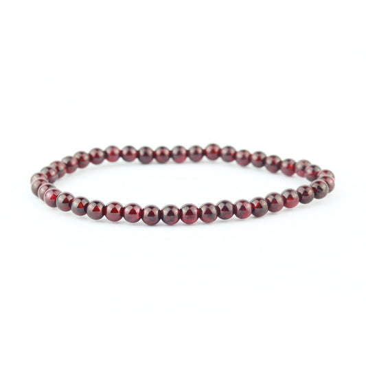 A-Grade Almandine Garnet Stretch Bracelet 4mm