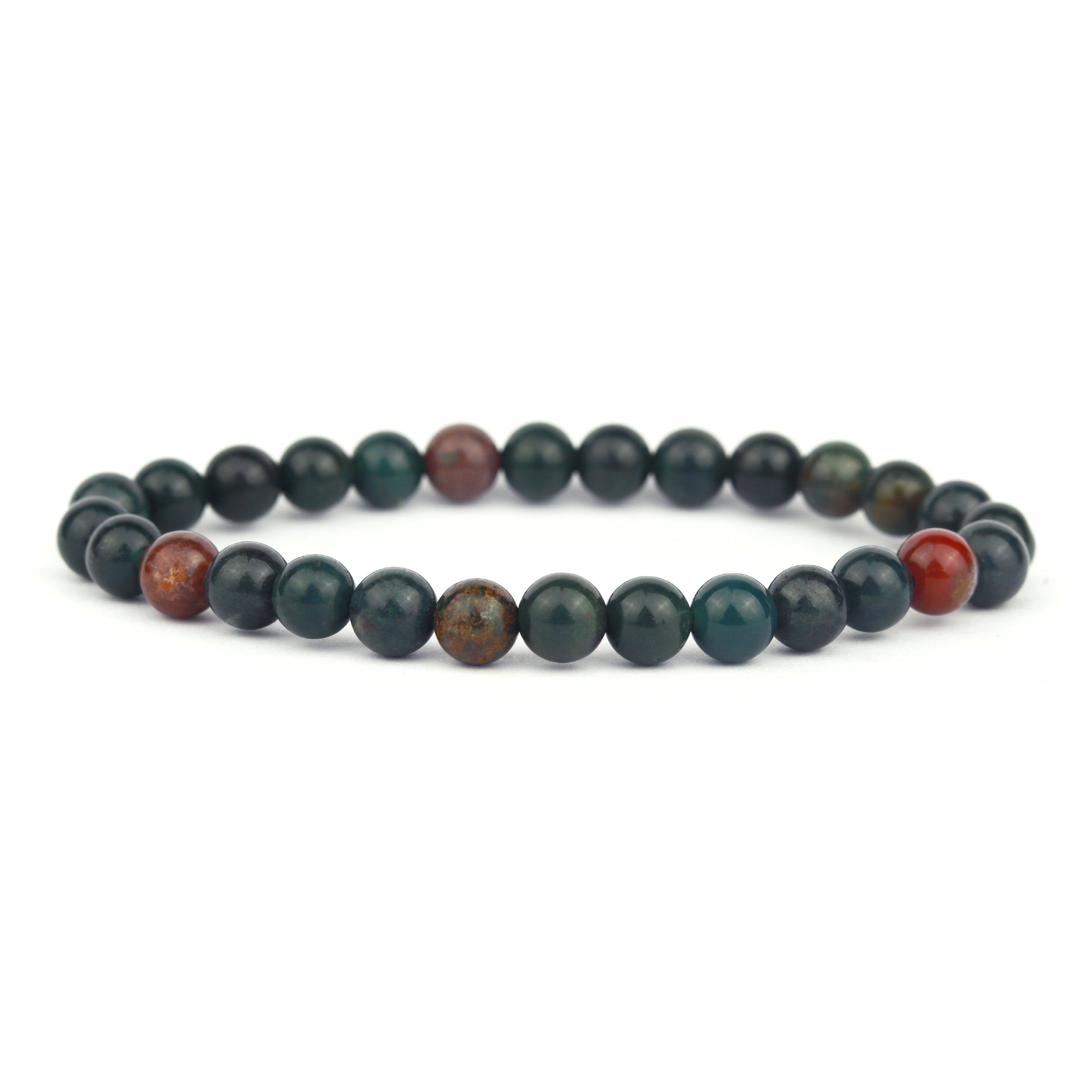 Bloodstone Stretch Bracelet 6mm