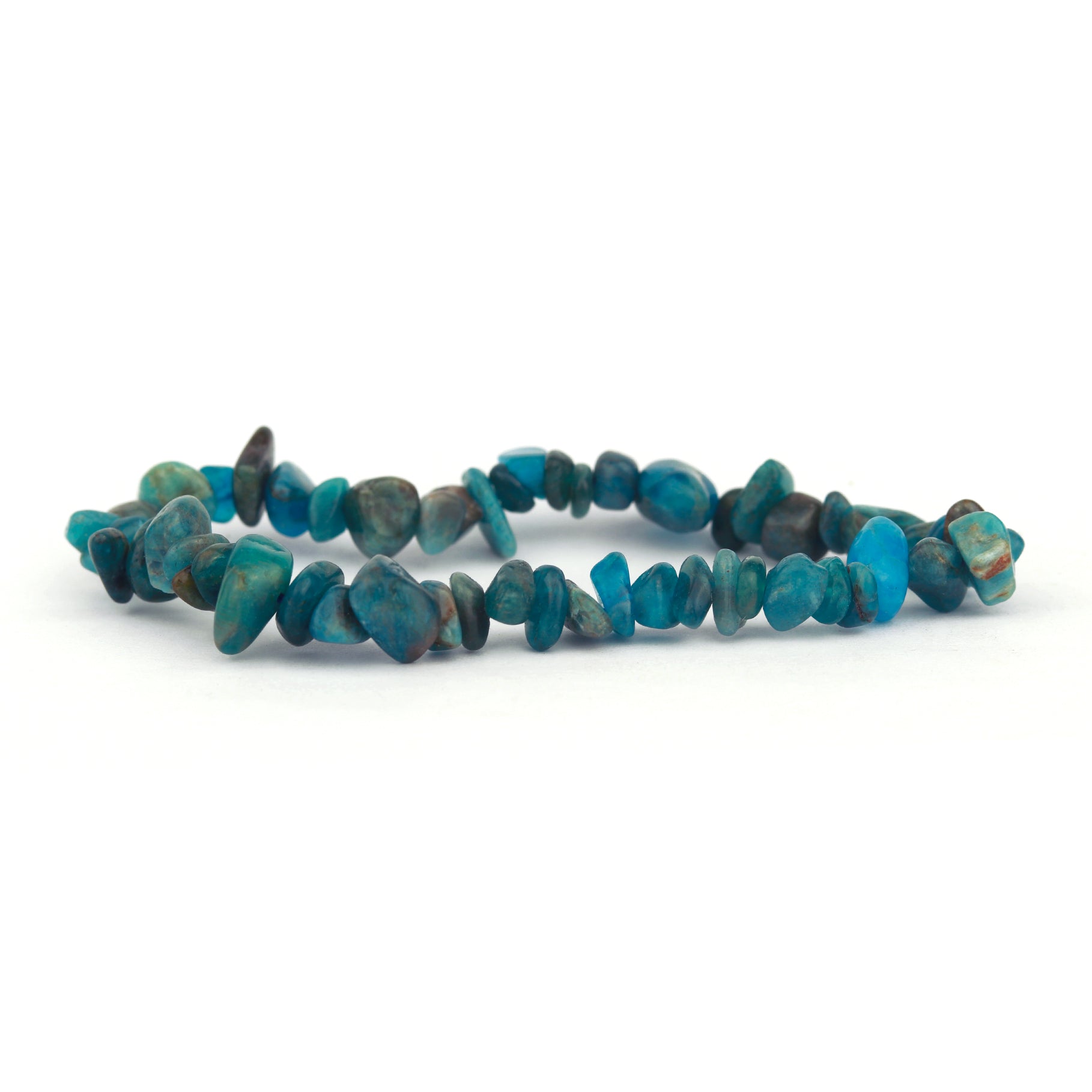 Blue Apatite Chips Stretch Bracelet