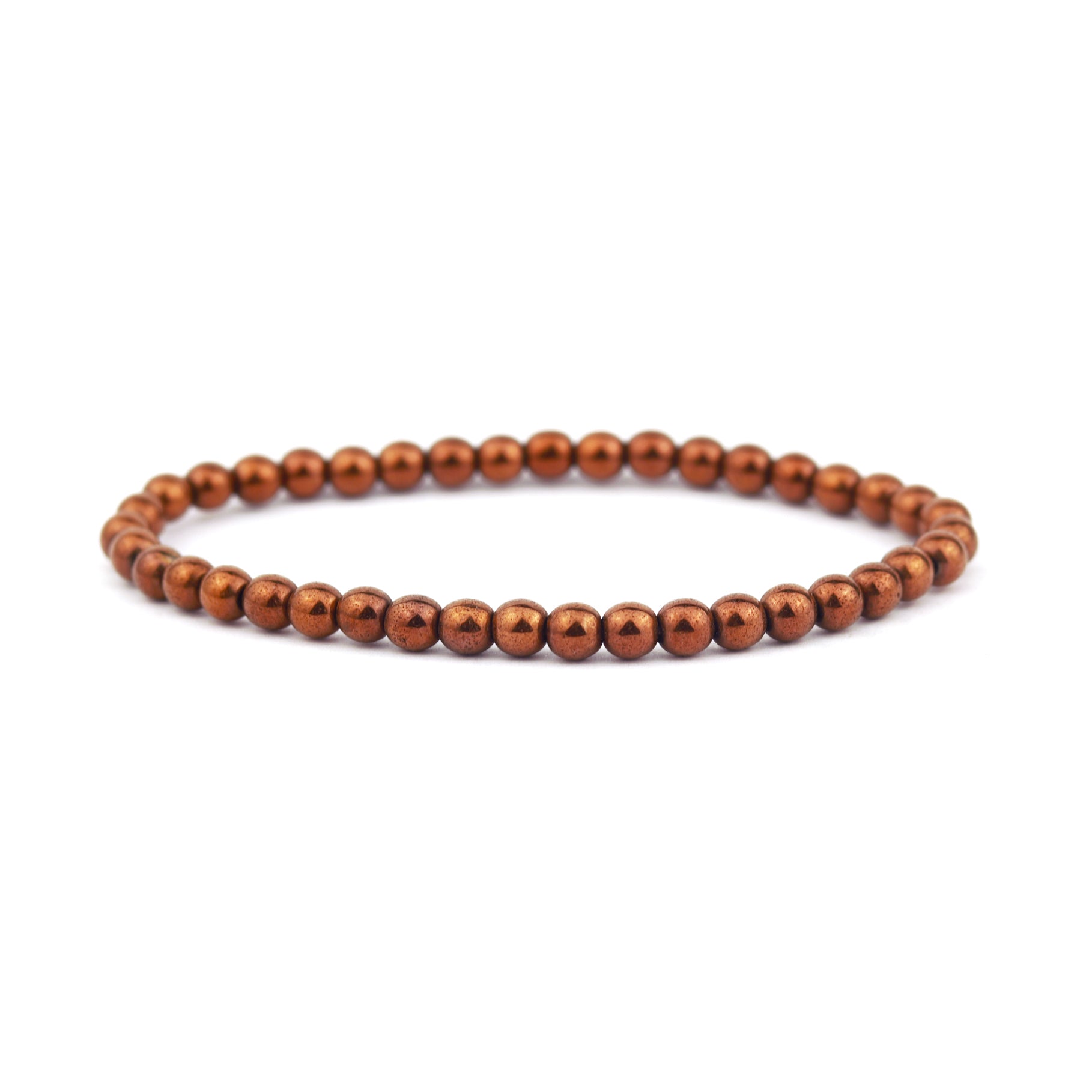 Bronze Hematite Stretch Bracelet 4mm
