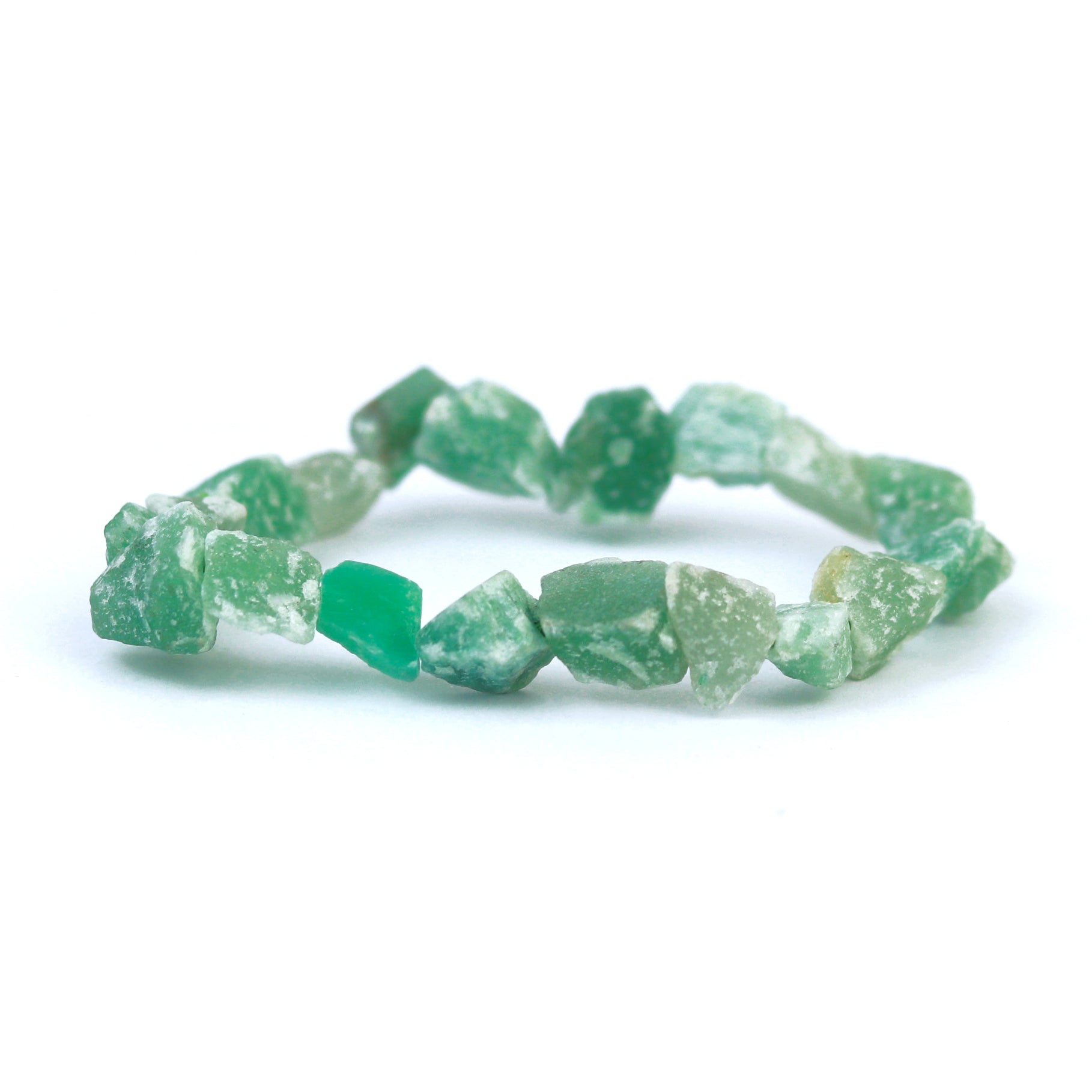 Raw Green Aventurine Stretch Bracelet Small