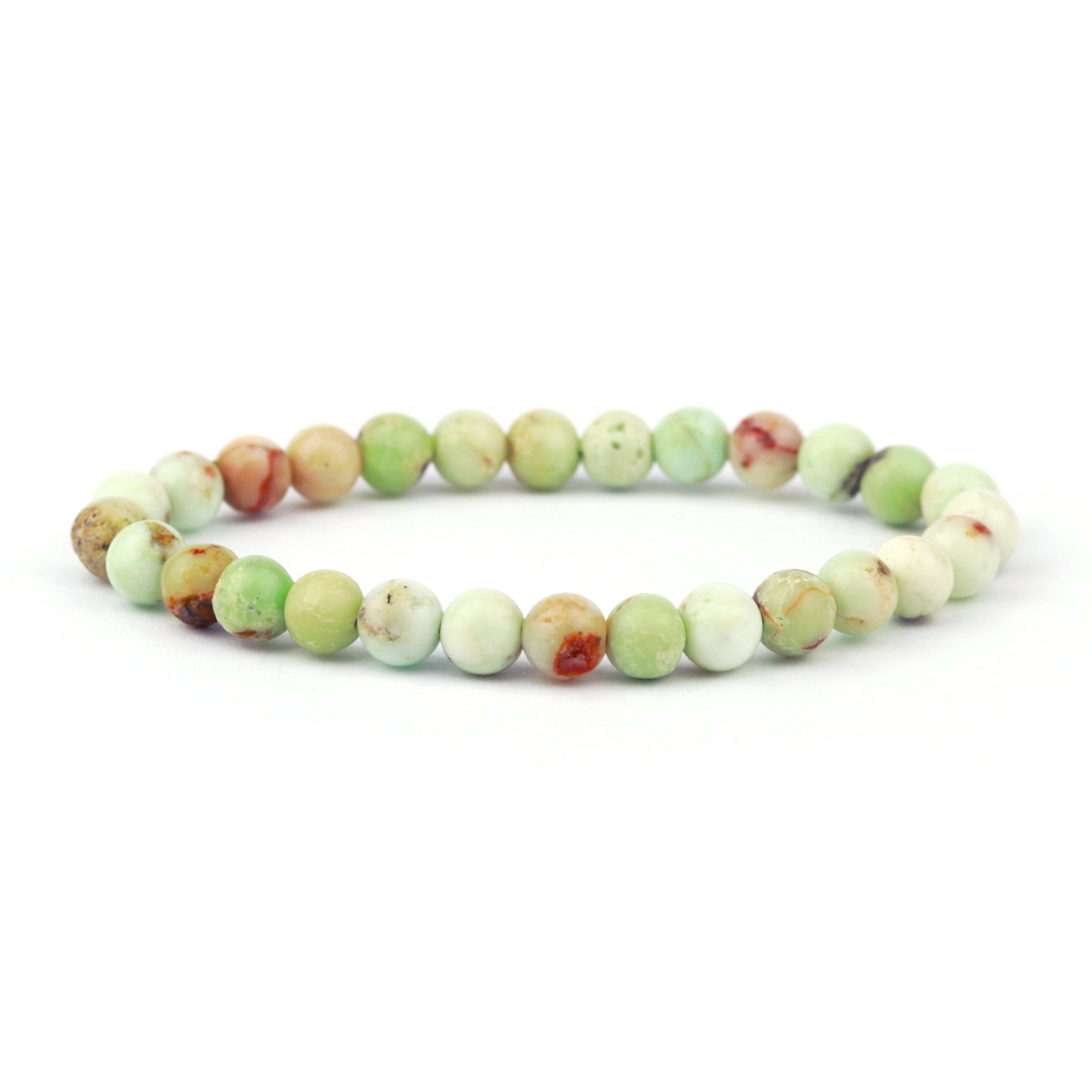 Green Opal Stretch Bracelet 6mm
