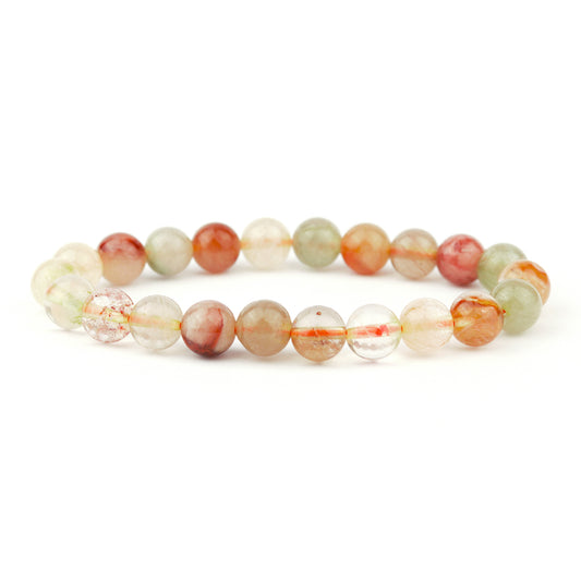 Mixed Rutilated Quartz Stretch Bracelet 8mm