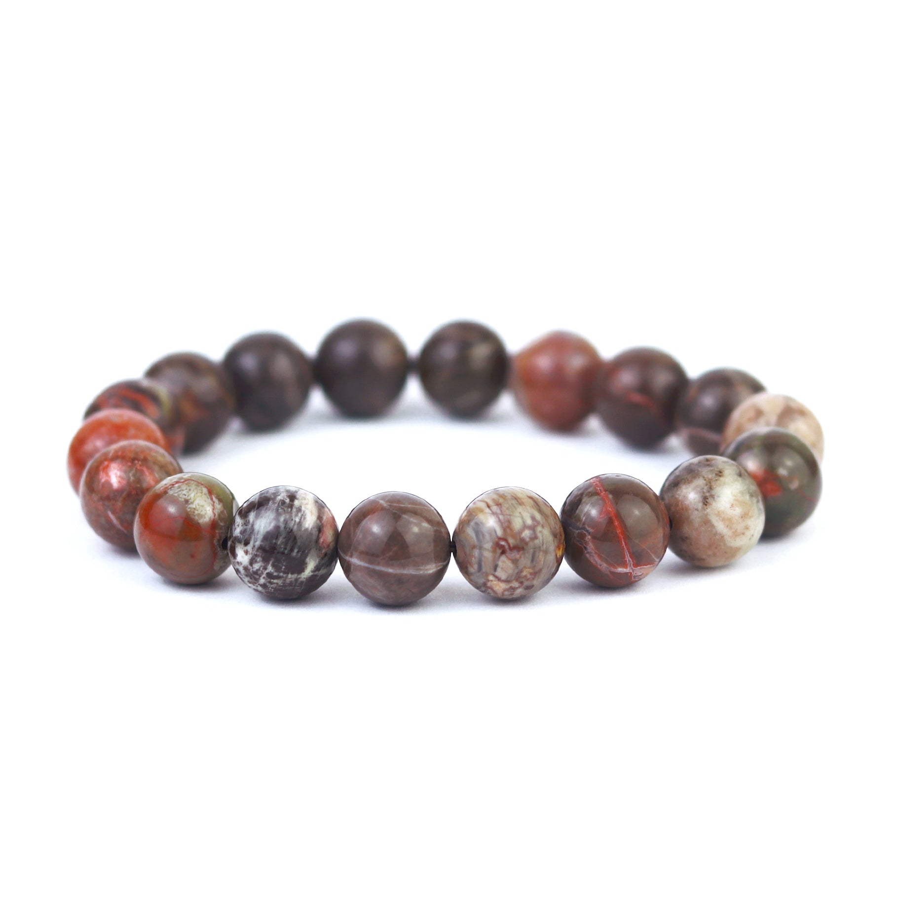 Money Agate Stretch Bracelet 10mm