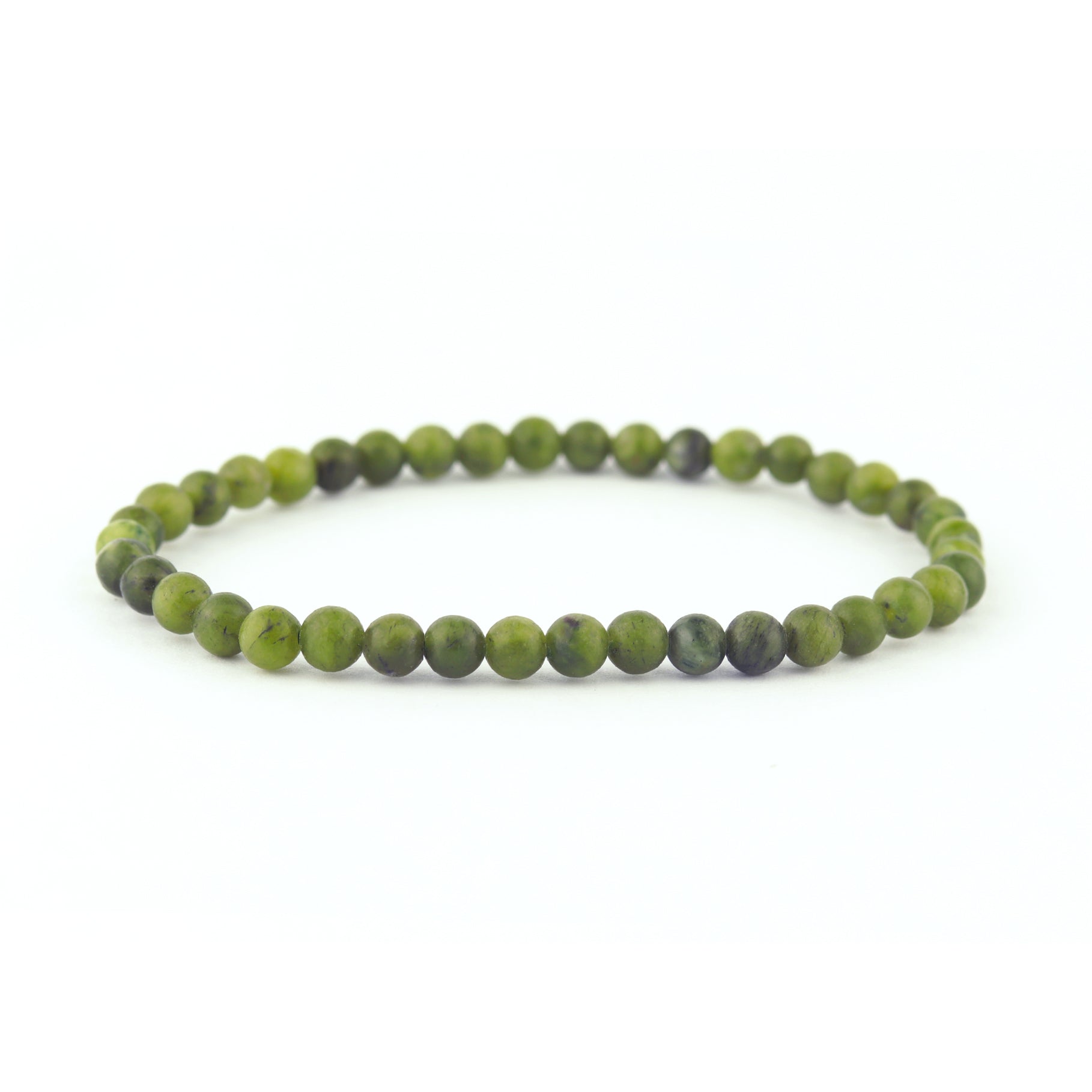 Nephrite Jade Stretch Bracelet 4mm