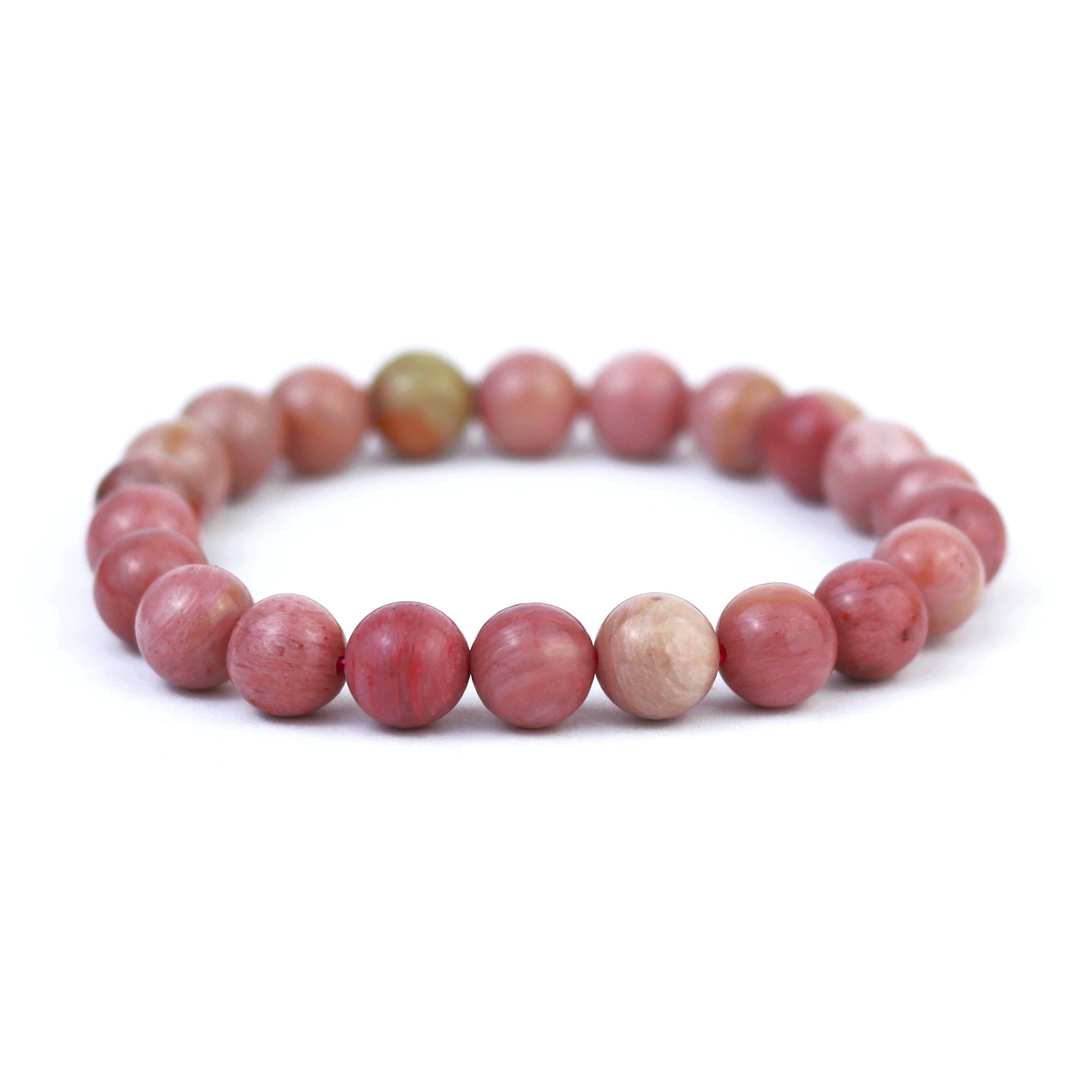 Pink Rhodonite Stretch Bracelet 8mm