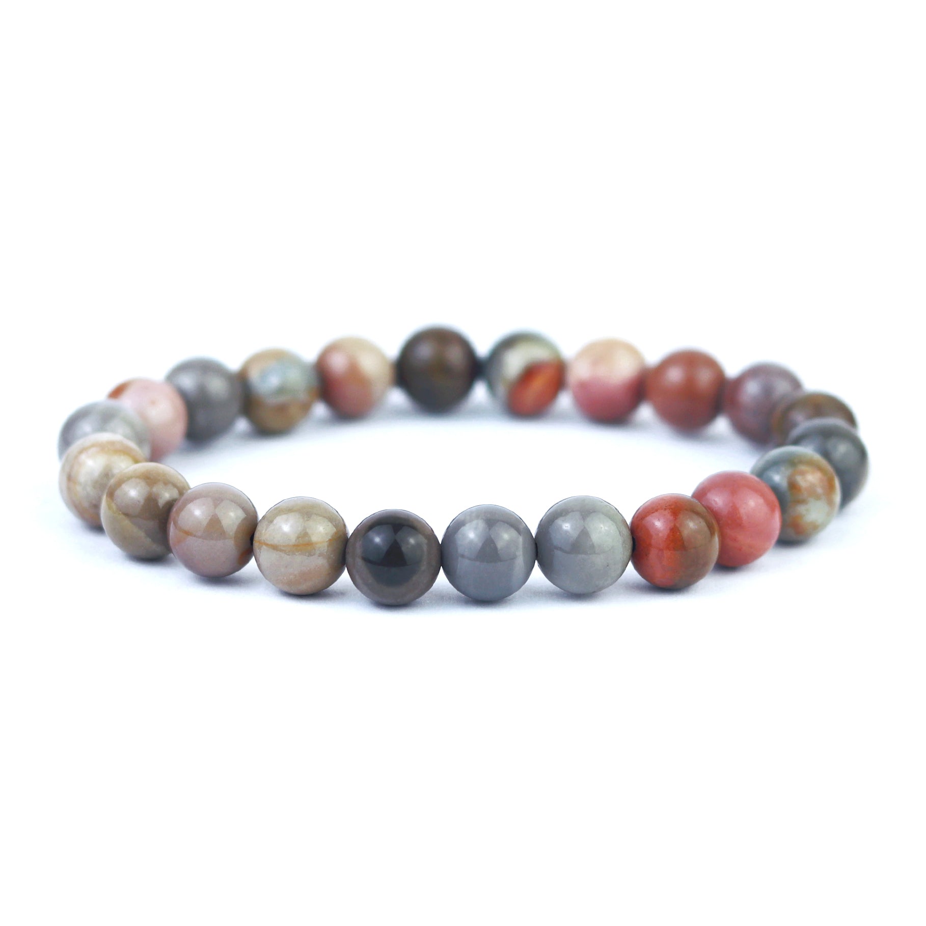 Polychrome Jasper Stretch Bracelet 8mm