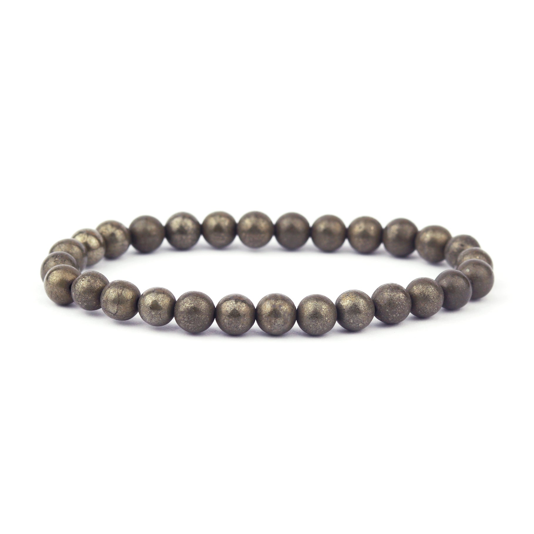 Pyrite Stretch Bracelet 6mm