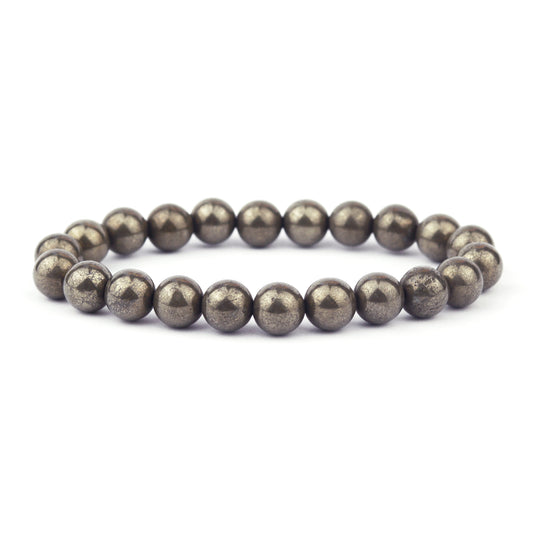 Pyrite Stretch Bracelet 8mm