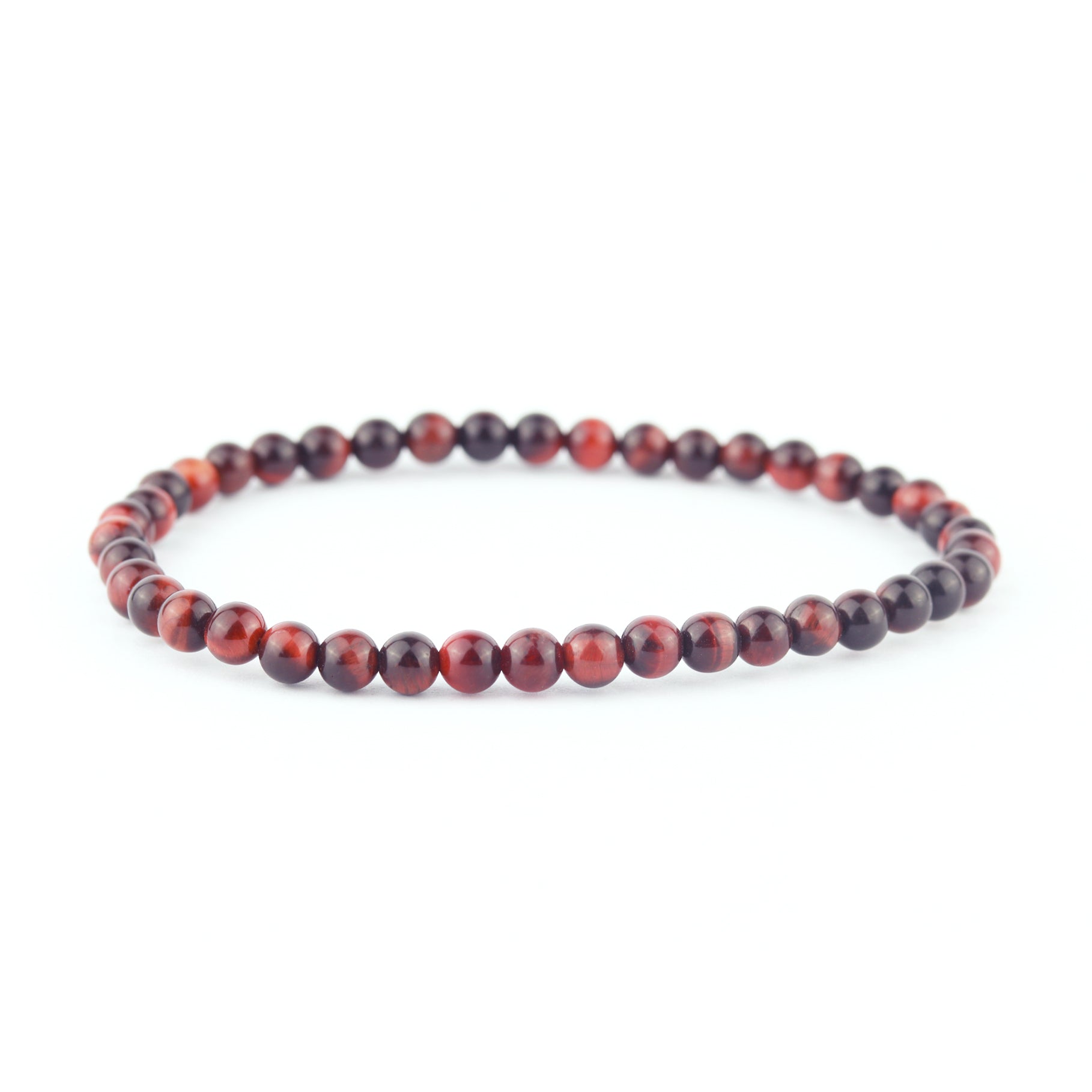 Red Tiger Eye Stretch Bracelet 4mm