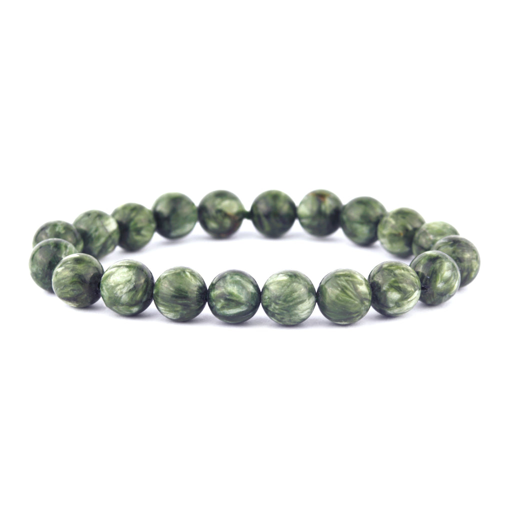 A-Grade Seraphinite Stretch Bracelet 10mm