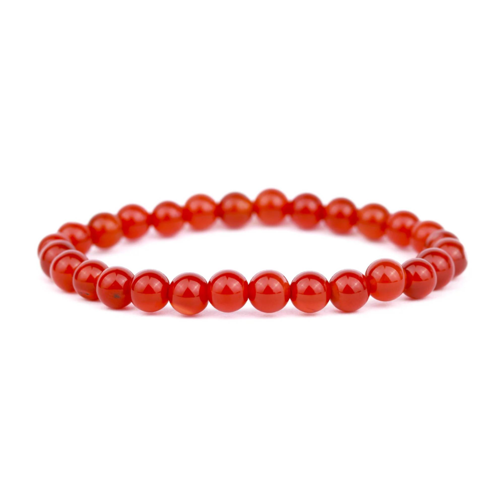 Red Carnelian Stretch Bracelet 6mm