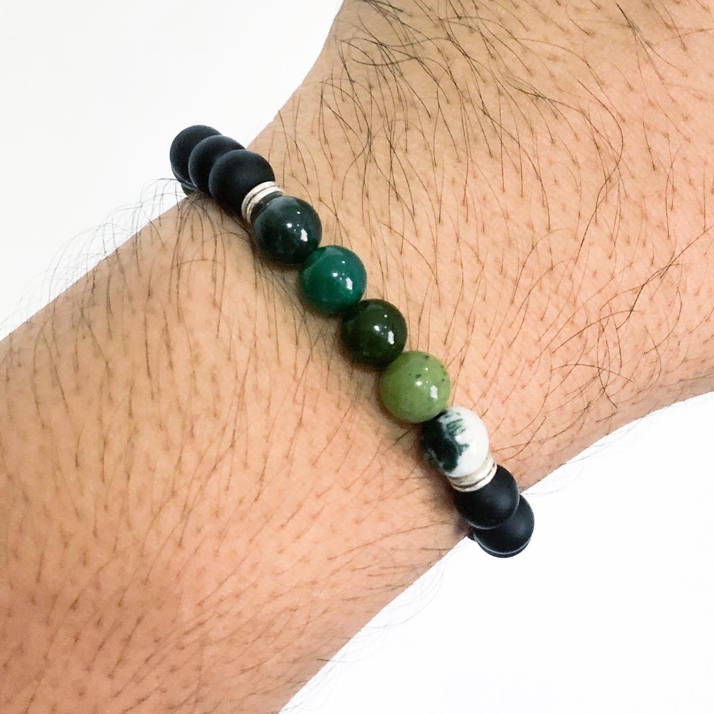 Parker Stretch Bracelet in Greenery