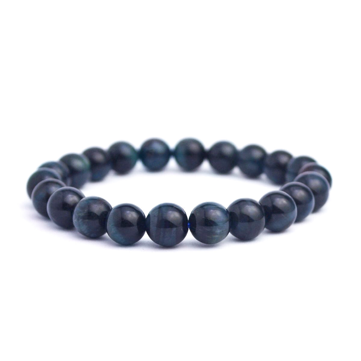 Blue Tiger Eye Stretch Bracelet 8mm