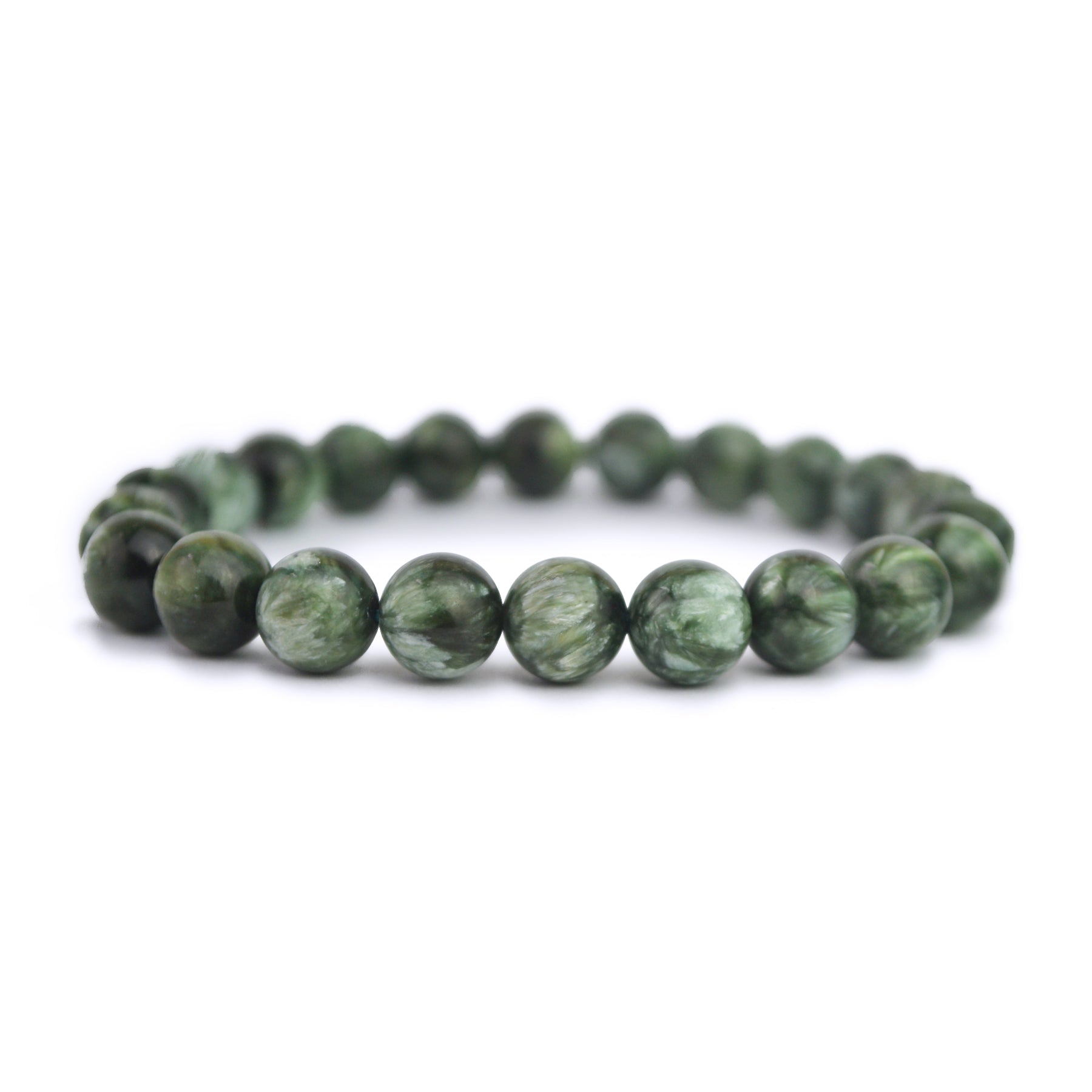 A-Grade Seraphinite Stretch Bracelet 8mm