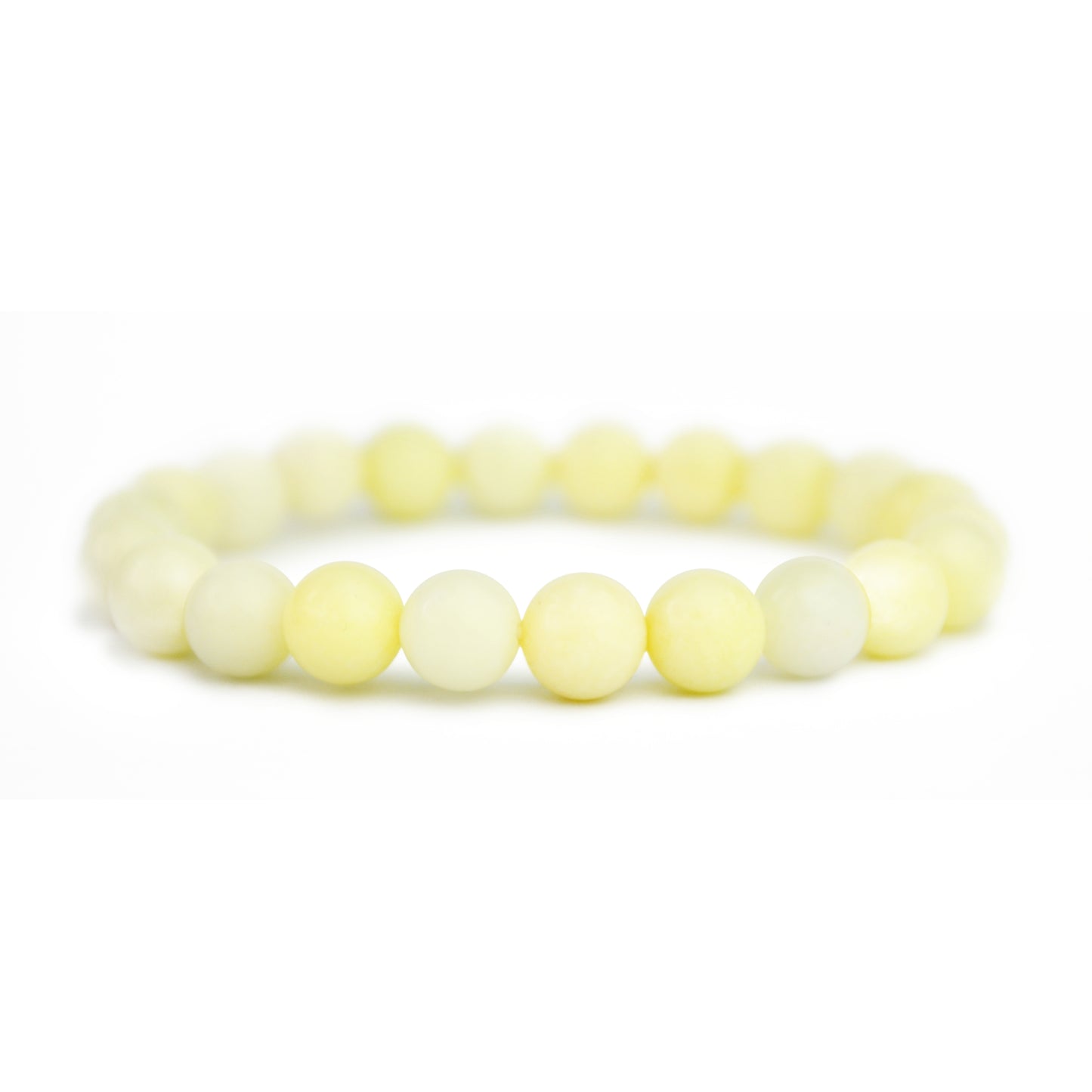 Ivory Jade Stretch Bracelet 10mm