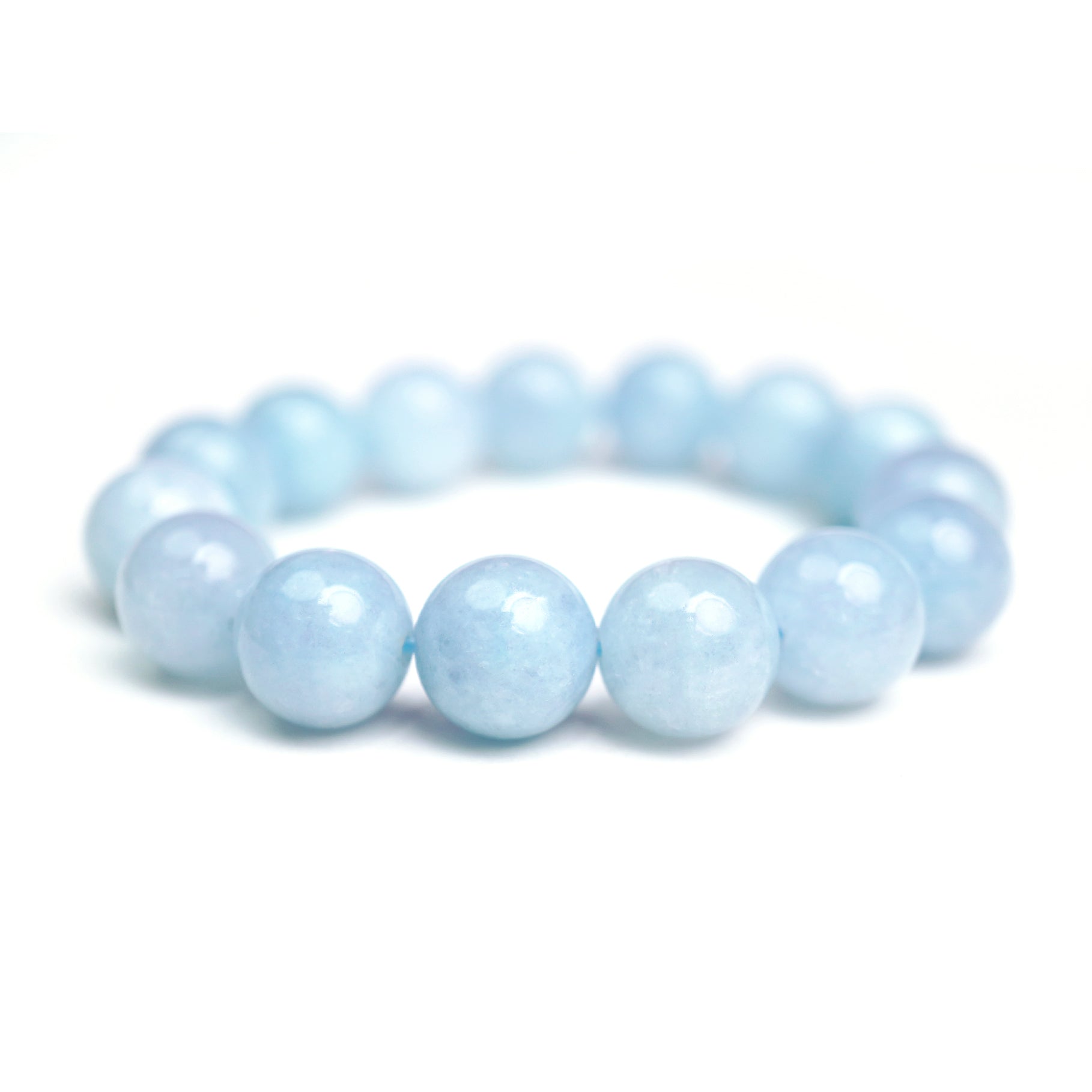 Aquamarine Stretch Bracelet 12mm