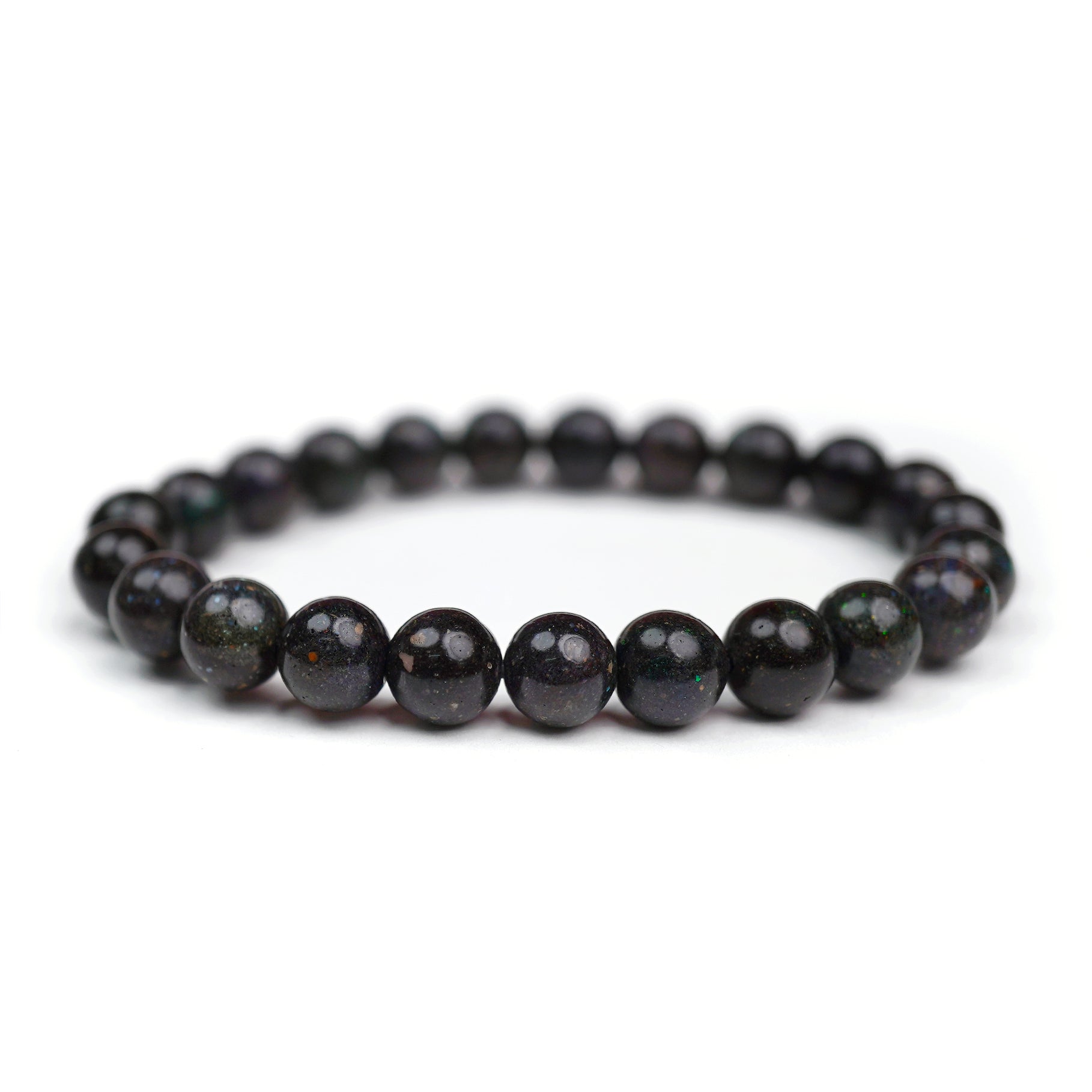Black Opal Stretch Bracelet 8mm