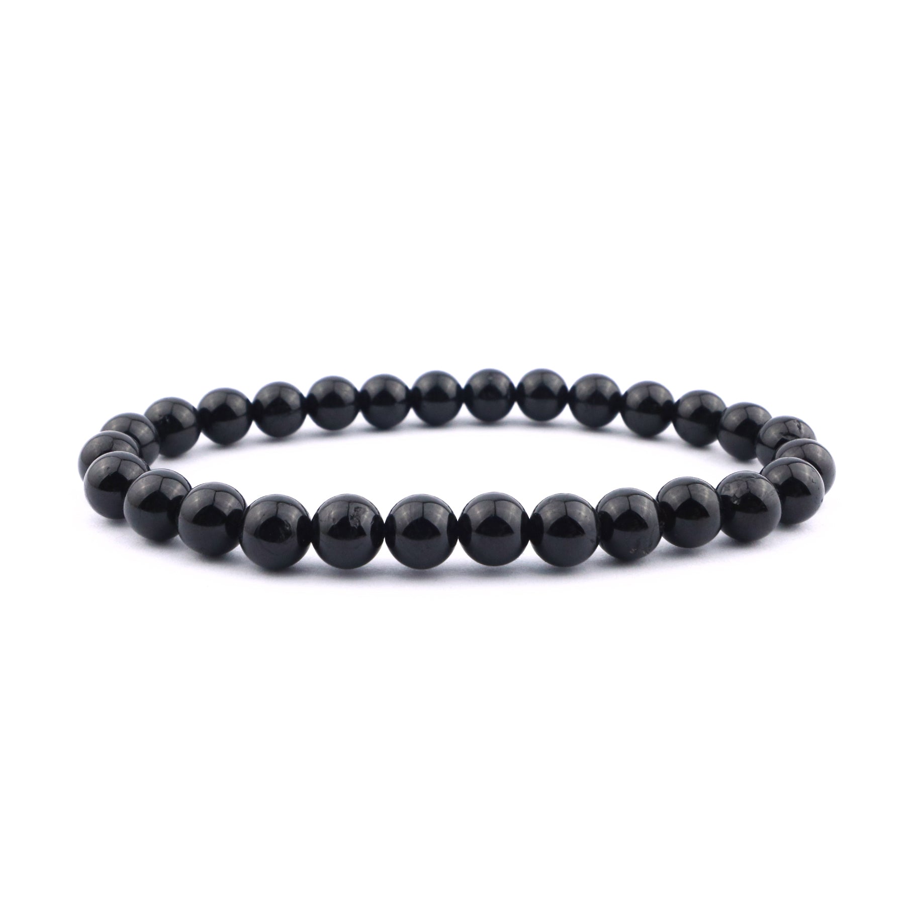 Black Tourmaline Stretch Bracelet 6mm