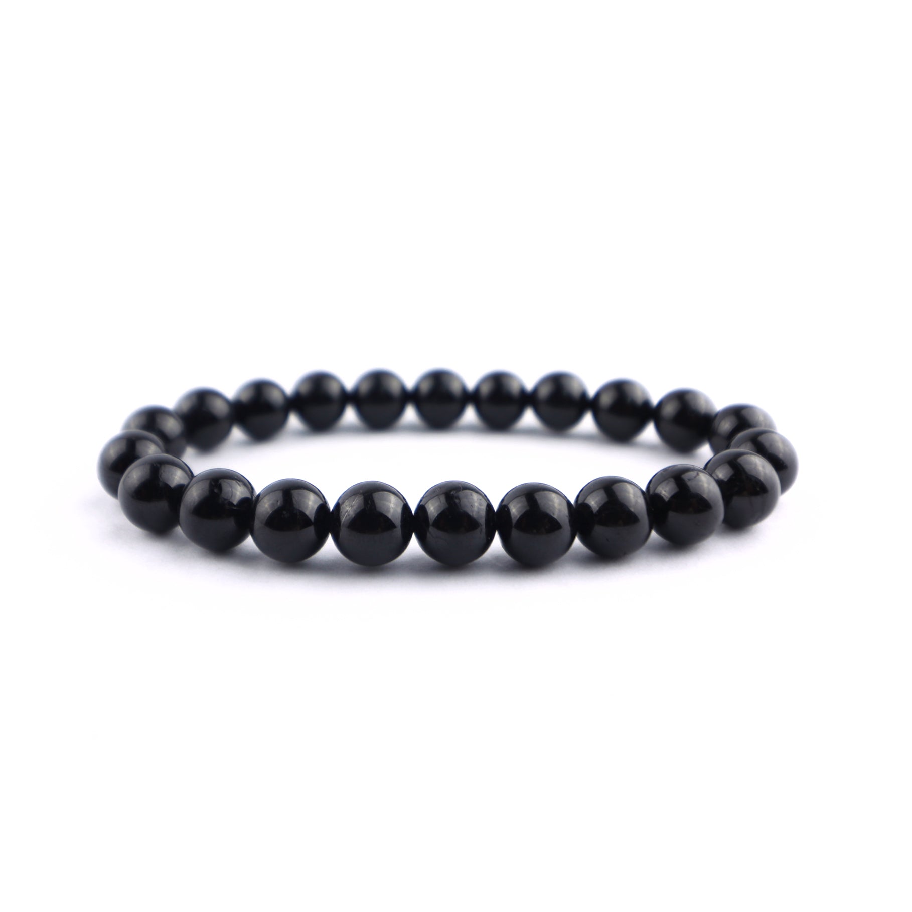 Black Tourmaline Stretch Bracelet 8mm