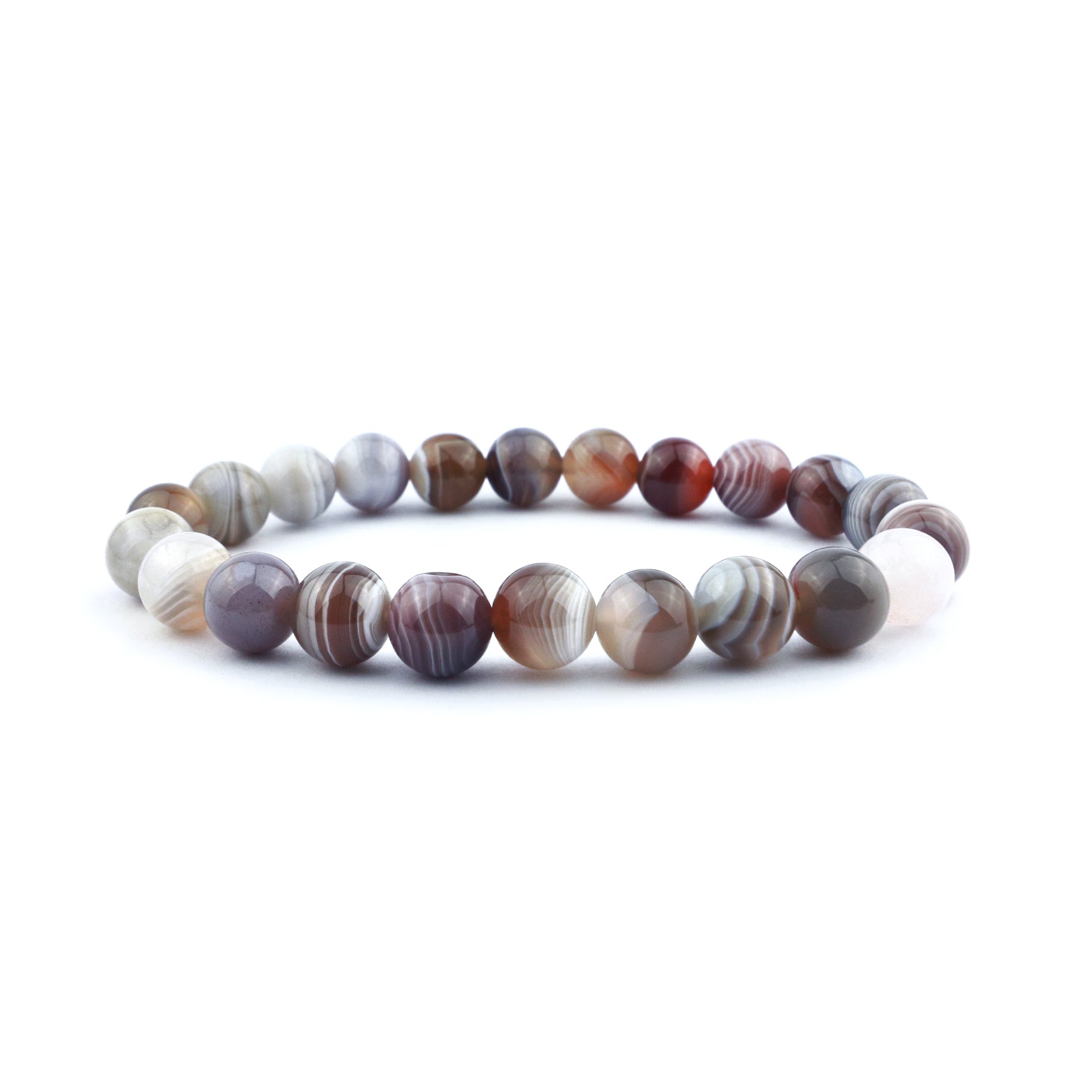 Botswana Agate Stretch Bracelet 8mm