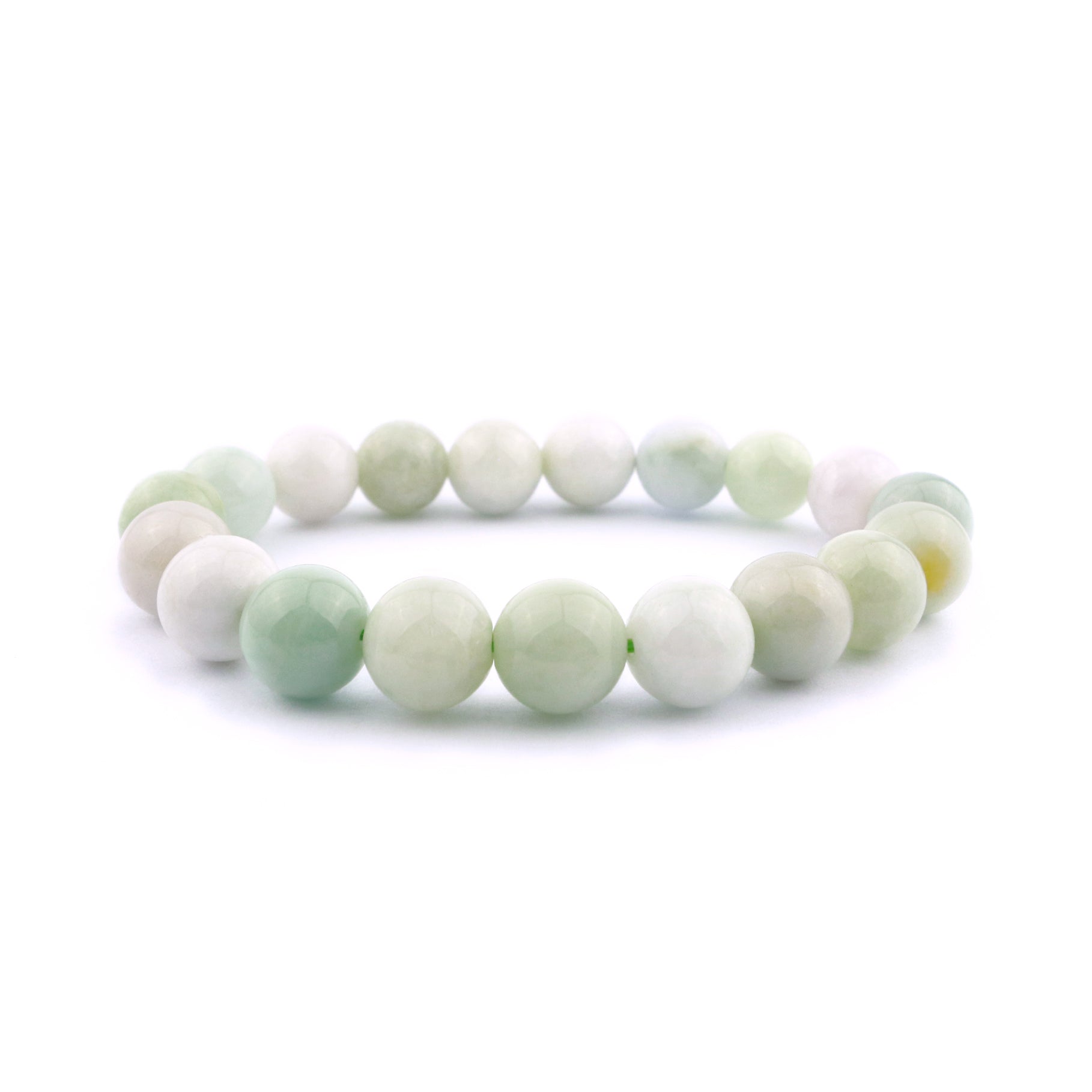 Burmese Jade Stretch Bracelet 10mm